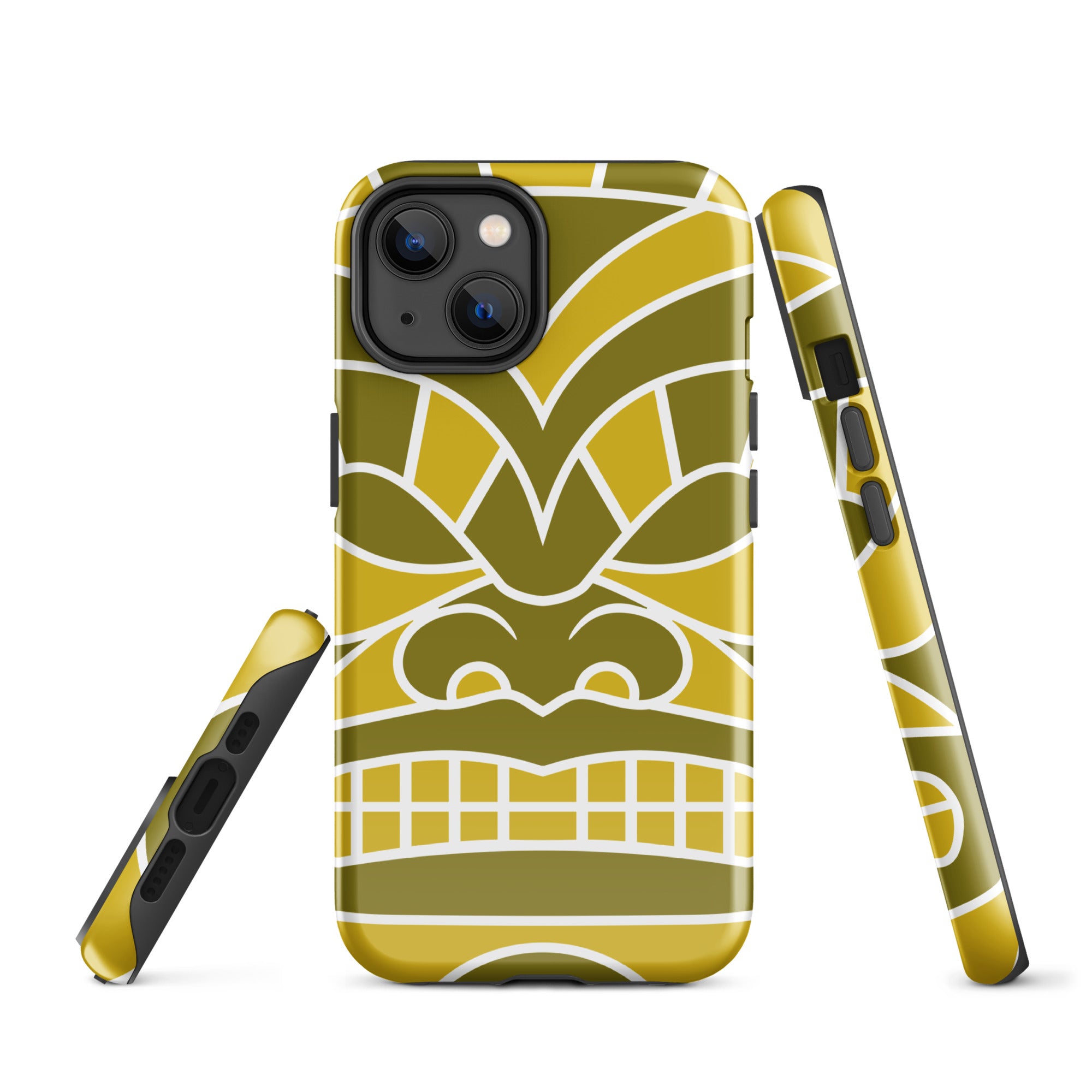 Tough Case for iPhone®- Totem Mask Yellow