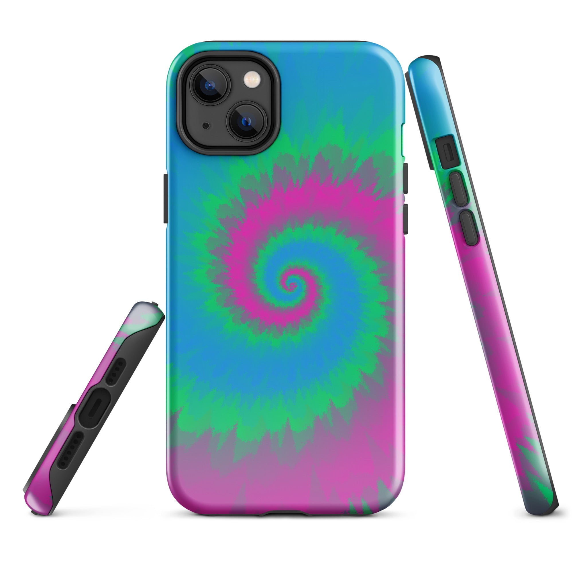 Tough Case for iPhone®-Tie Dye Spiral - Polysexual