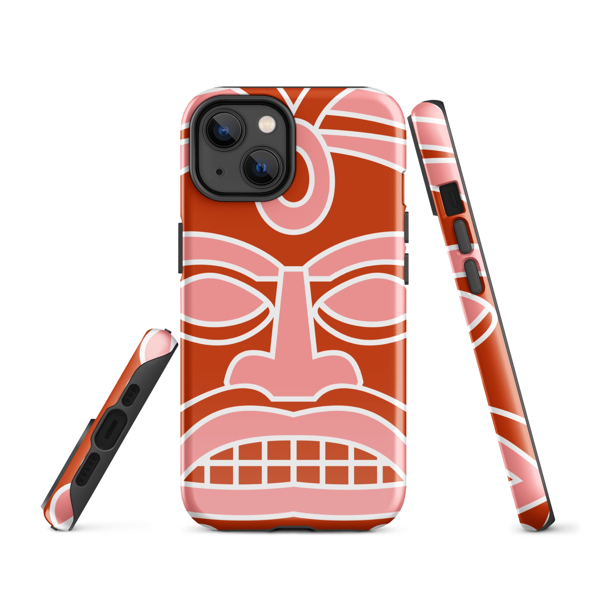 Tough Case for iPhone®- Totem Mask Red