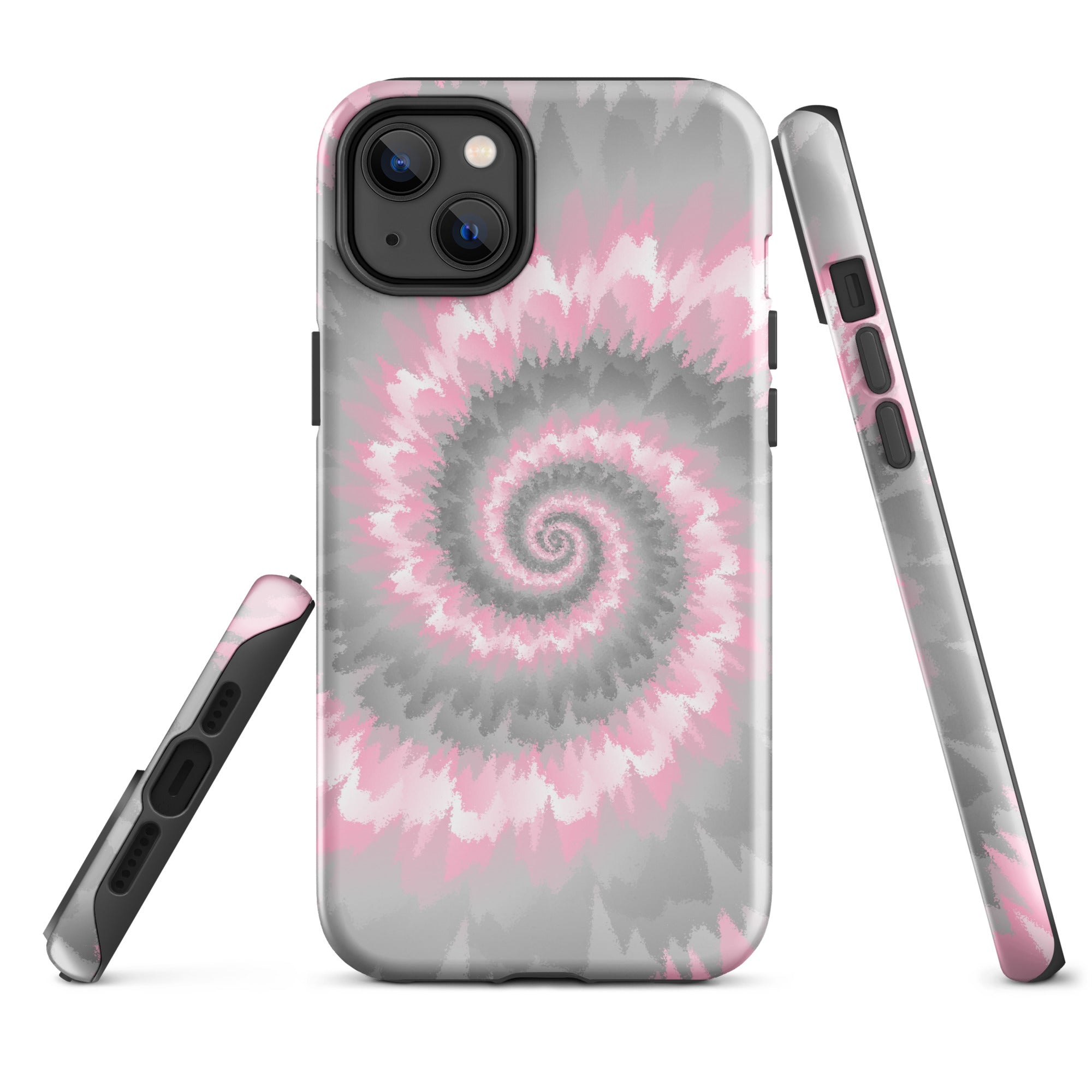 Tough Case for iPhone®-Tie Dye Spiral - Demigirl