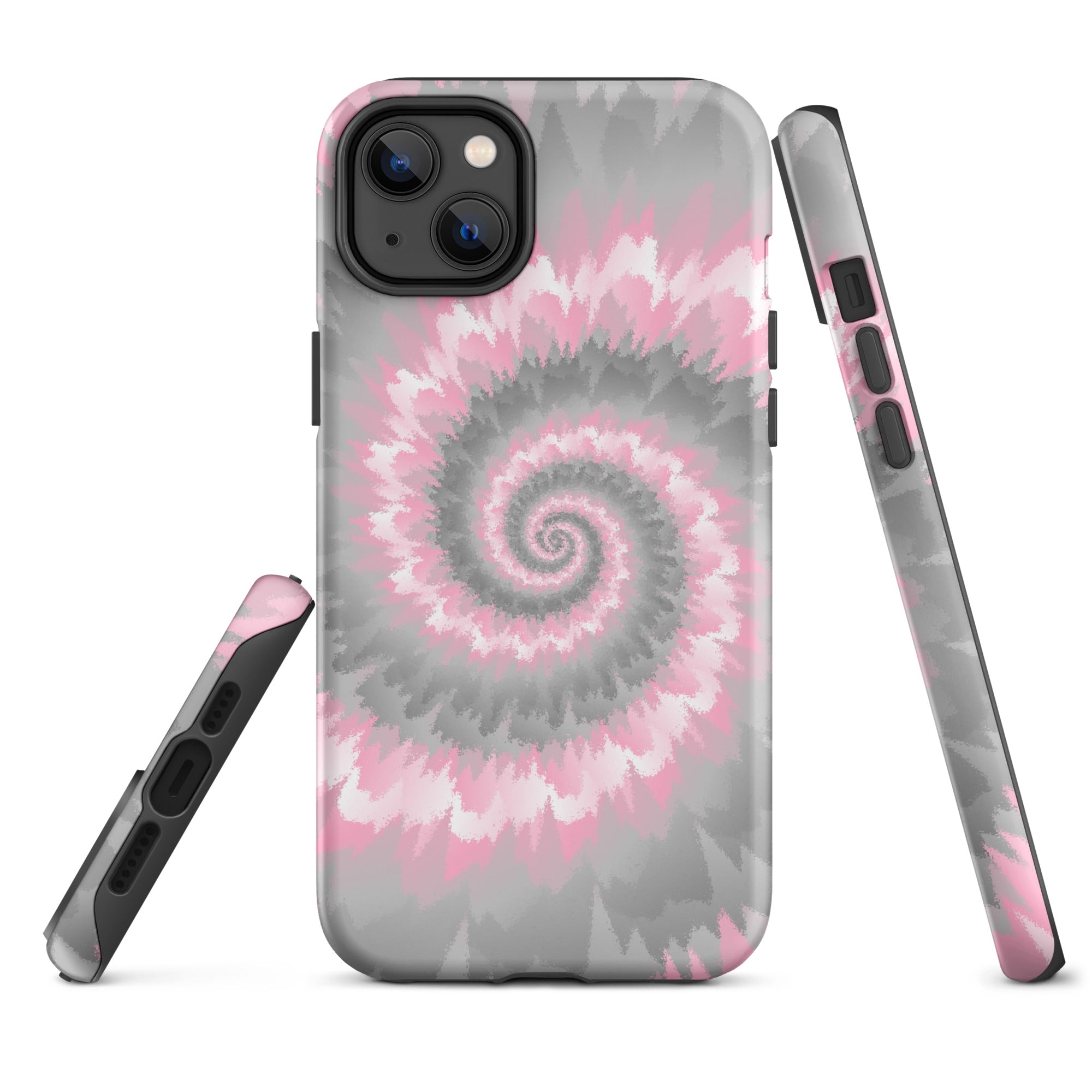 Tough Case for iPhone®-Tie Dye Spiral - Demigirl