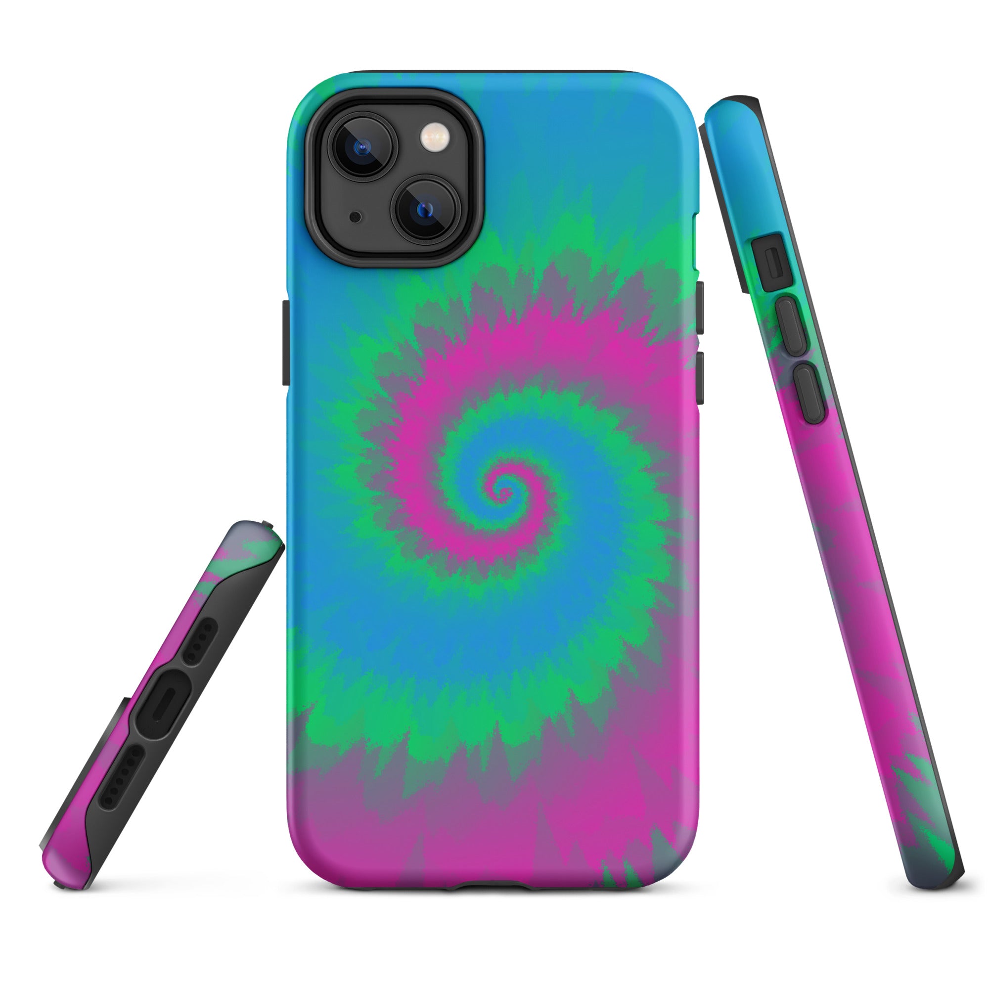 Tough Case for iPhone®-Tie Dye Spiral - Polysexual