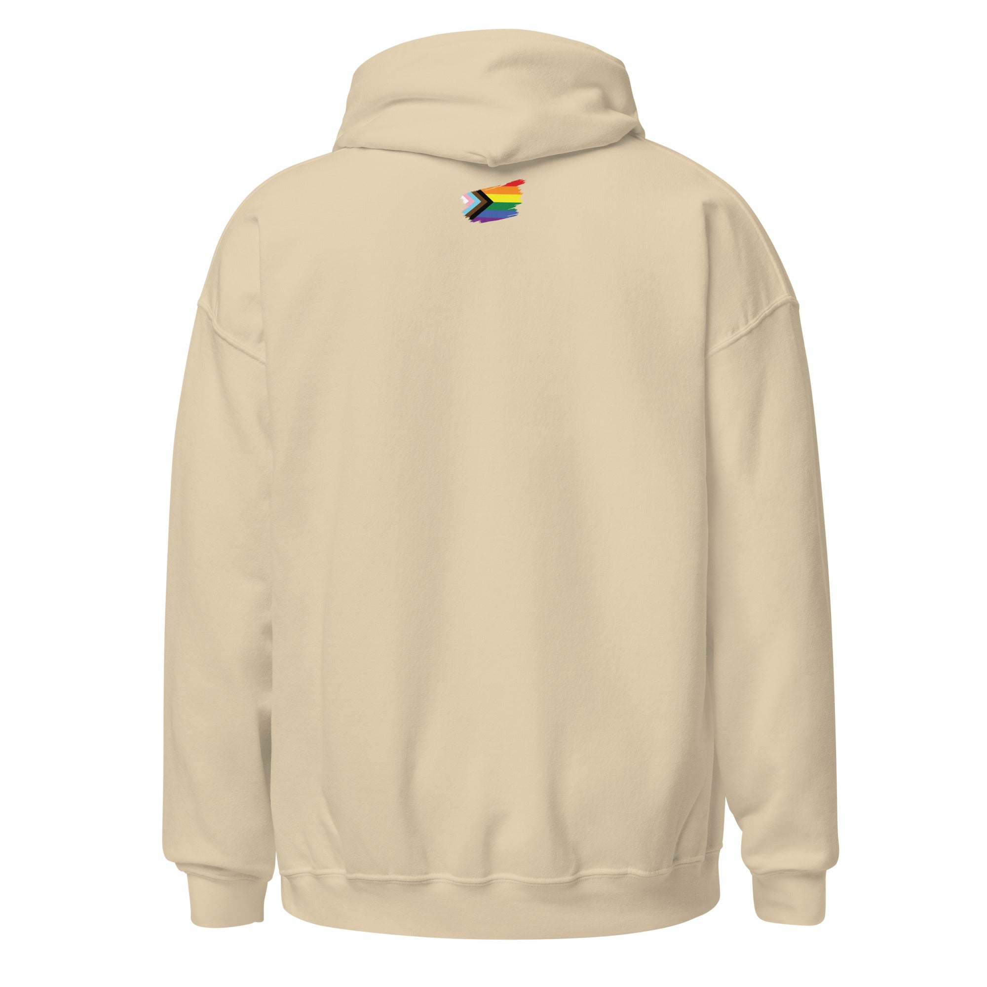 Unisex Hoodie-Progress Pride Grunge Flag