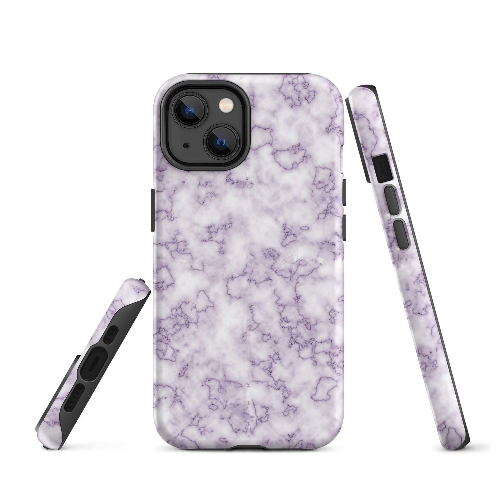 Tough Case for iPhone®- Purple Marble