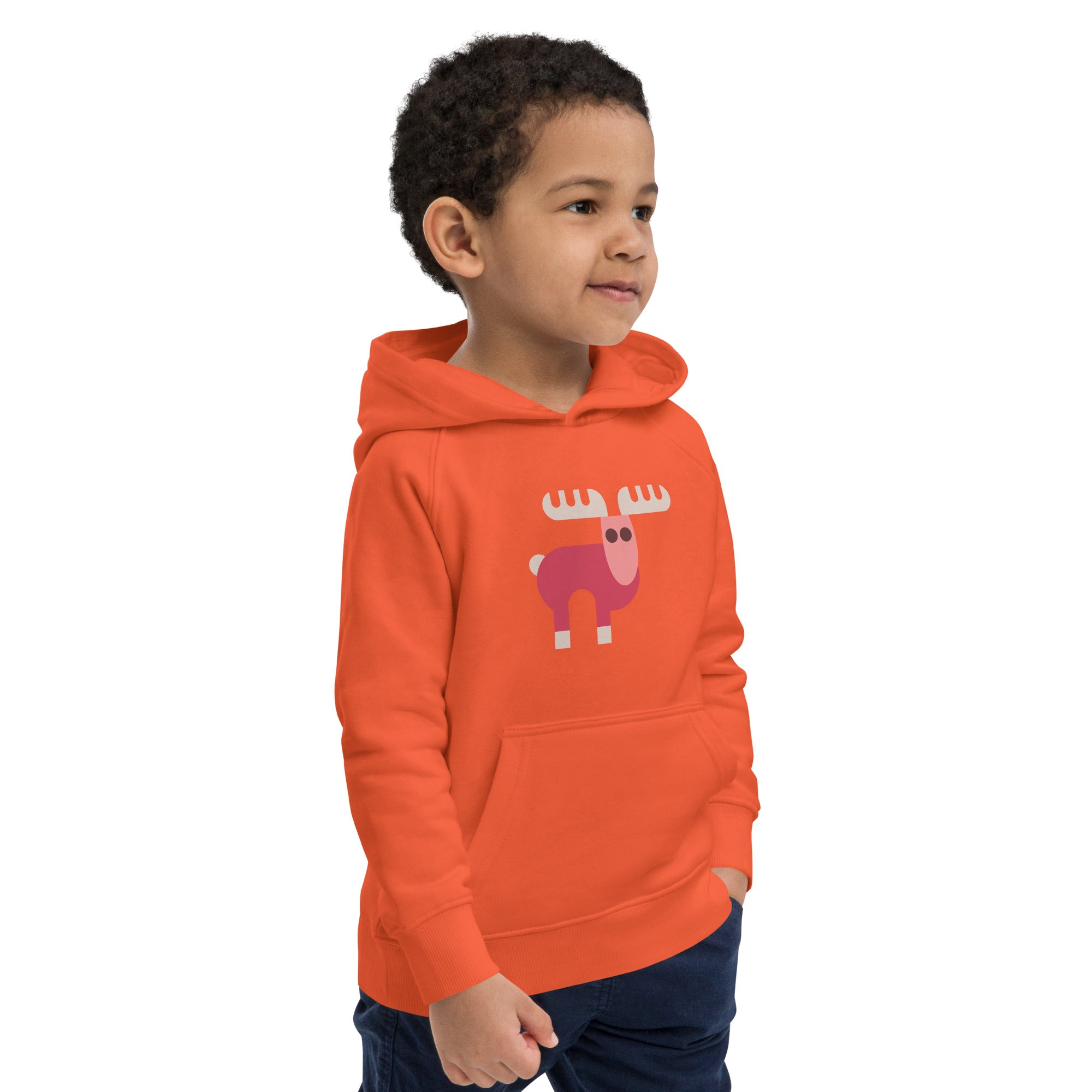 Kids eco hoodie-Elk