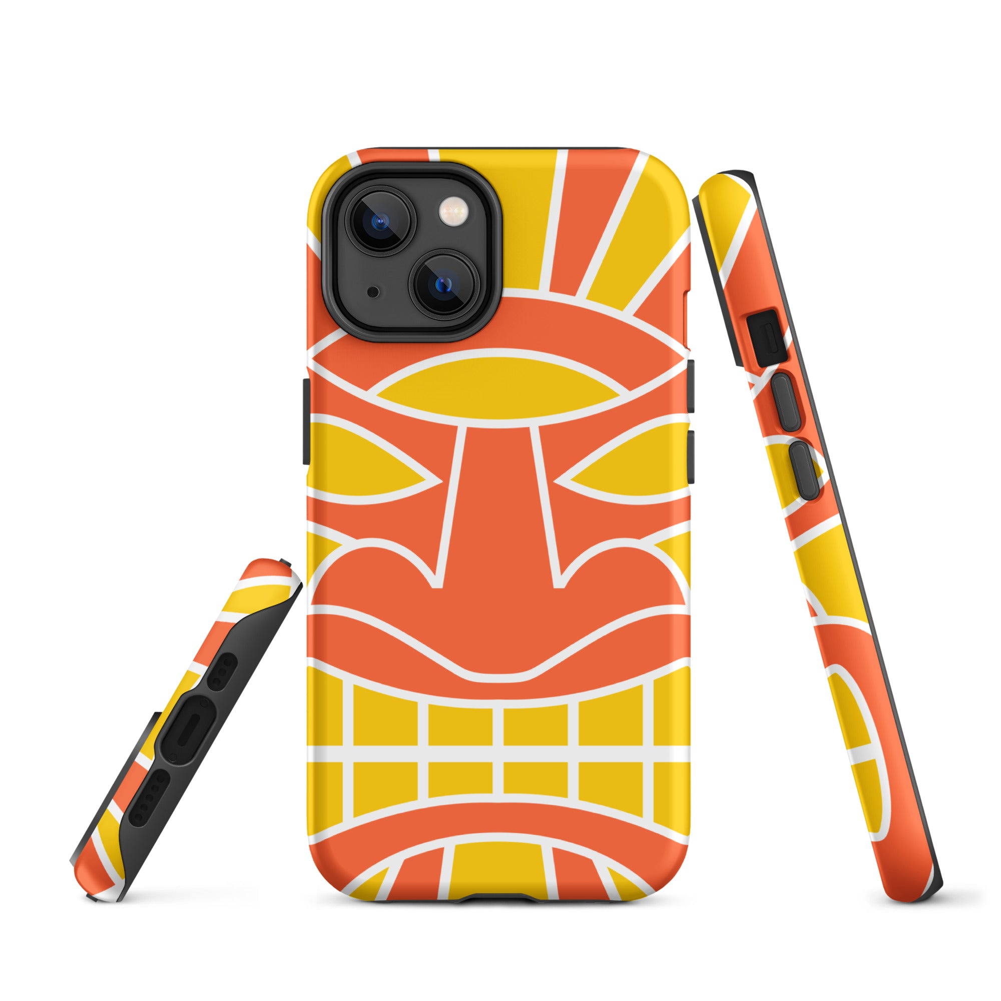 Tough Case for iPhone®- Totem Mask Orange