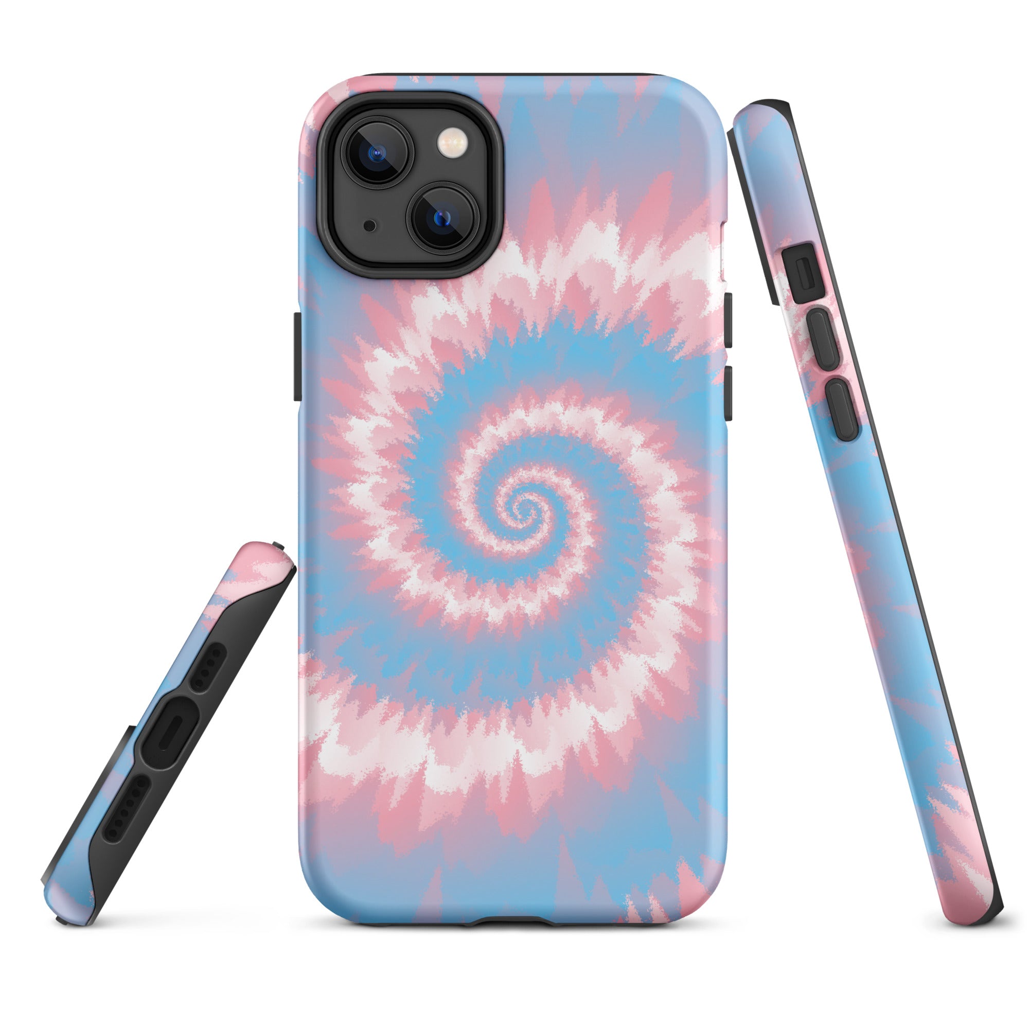 Tough Case for iPhone®-Tie Dye Spiral - Transgender