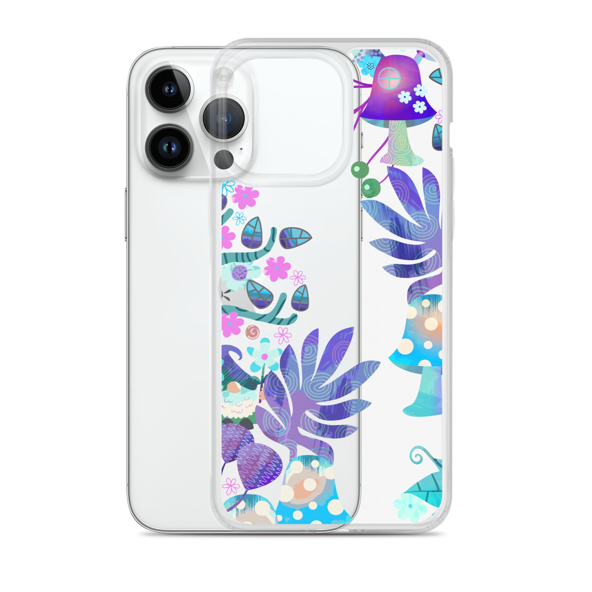 Clear Case for iPhone®- Enchanted Forest Design IV