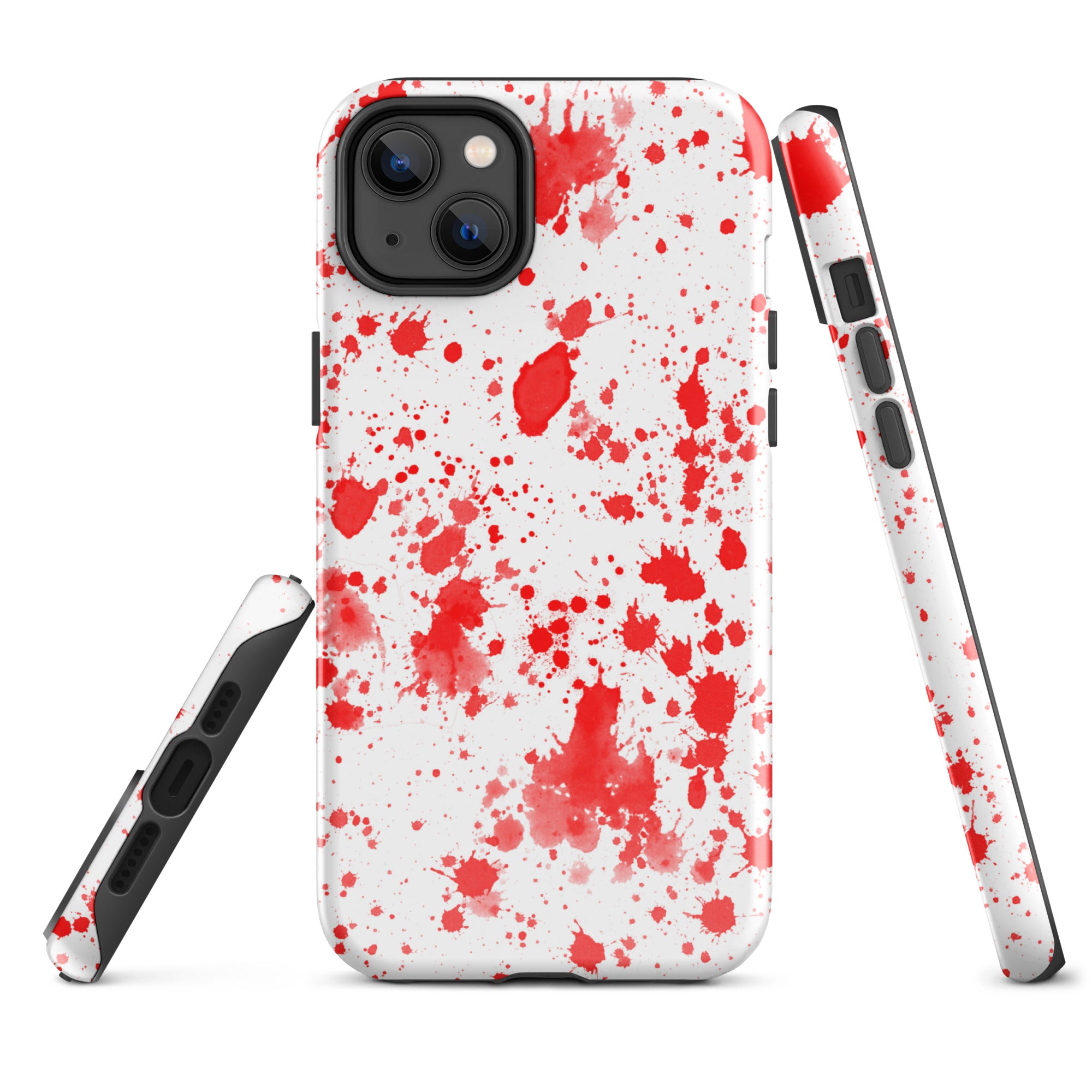 Tough Case for iPhone®- Paint Splatter Red