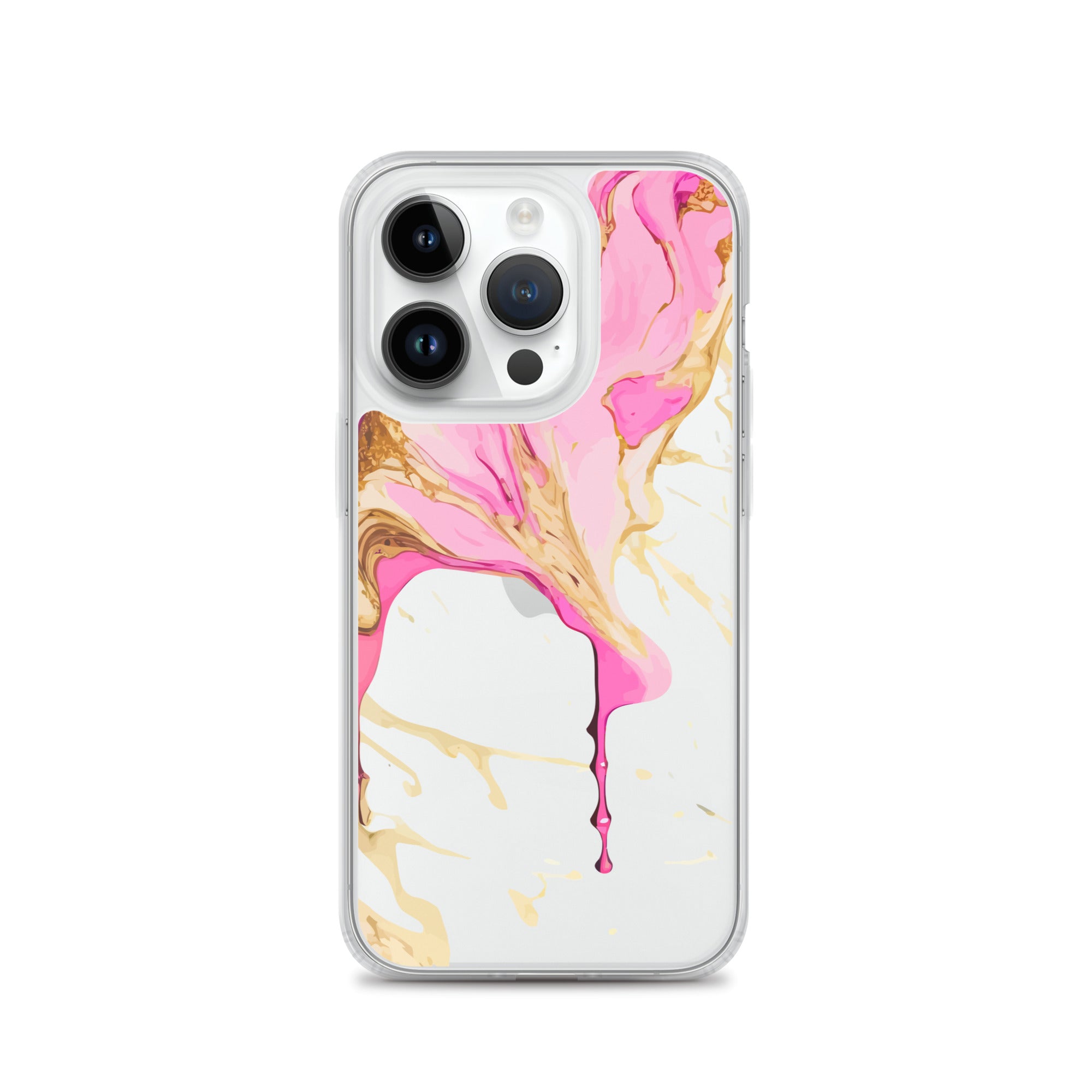 Clear Case for iPhone®- Alchohol Ink Design II