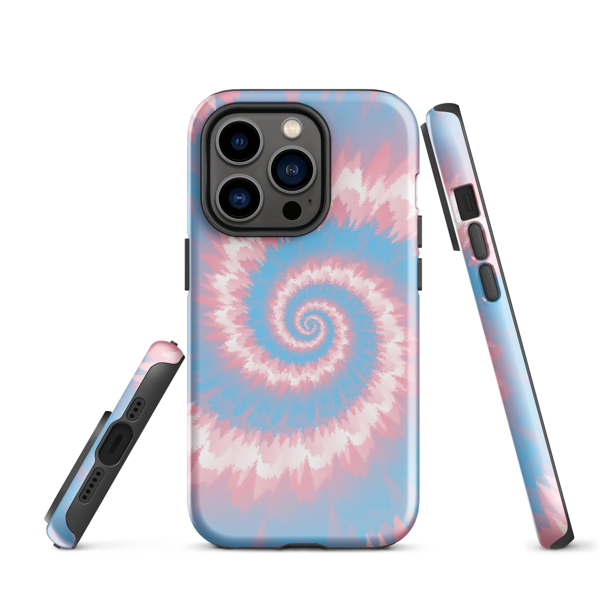 Tough Case for iPhone®-Tie Dye Spiral - Transgender