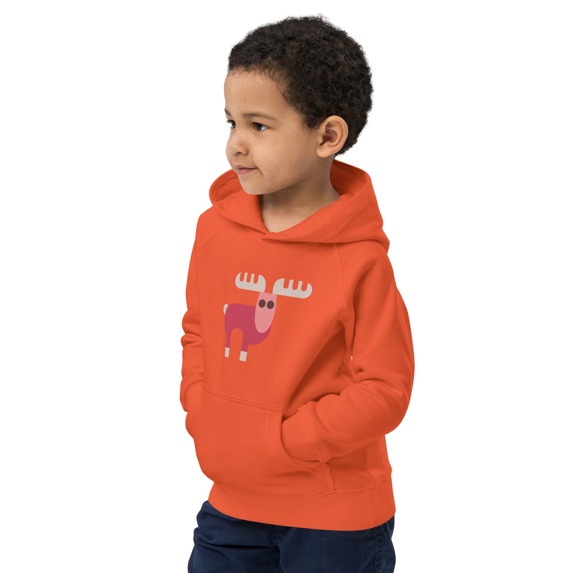 Kids eco hoodie-Elk