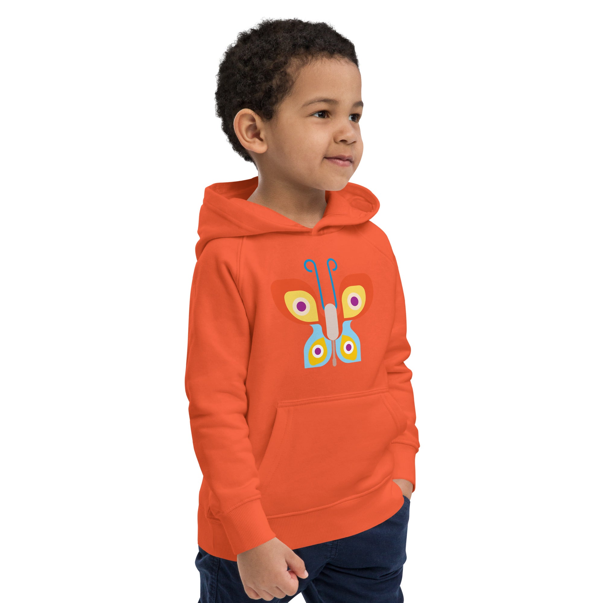 Kids eco hoodie-Butterfly