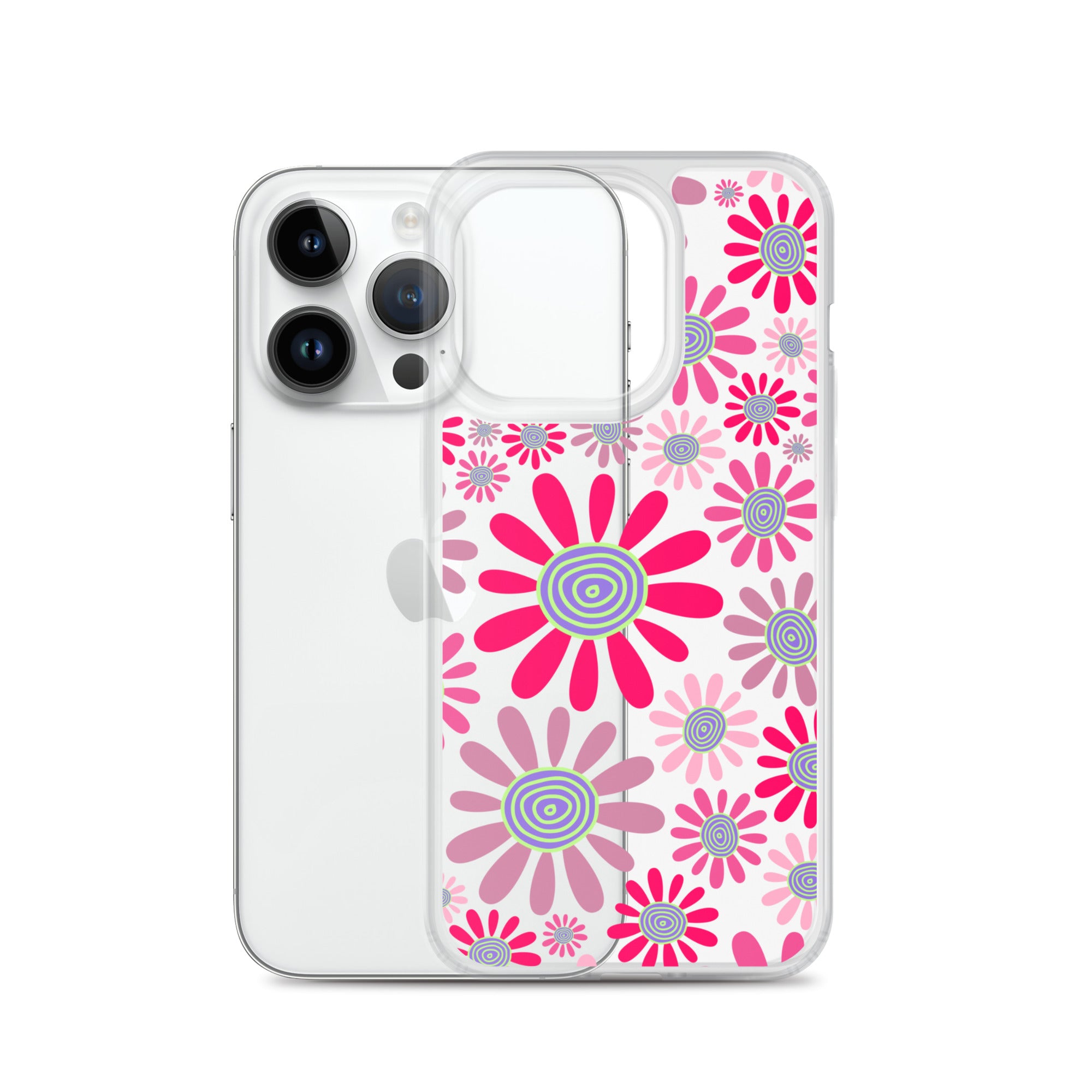 Clear Case for iPhone®- Floral Daisy Design I