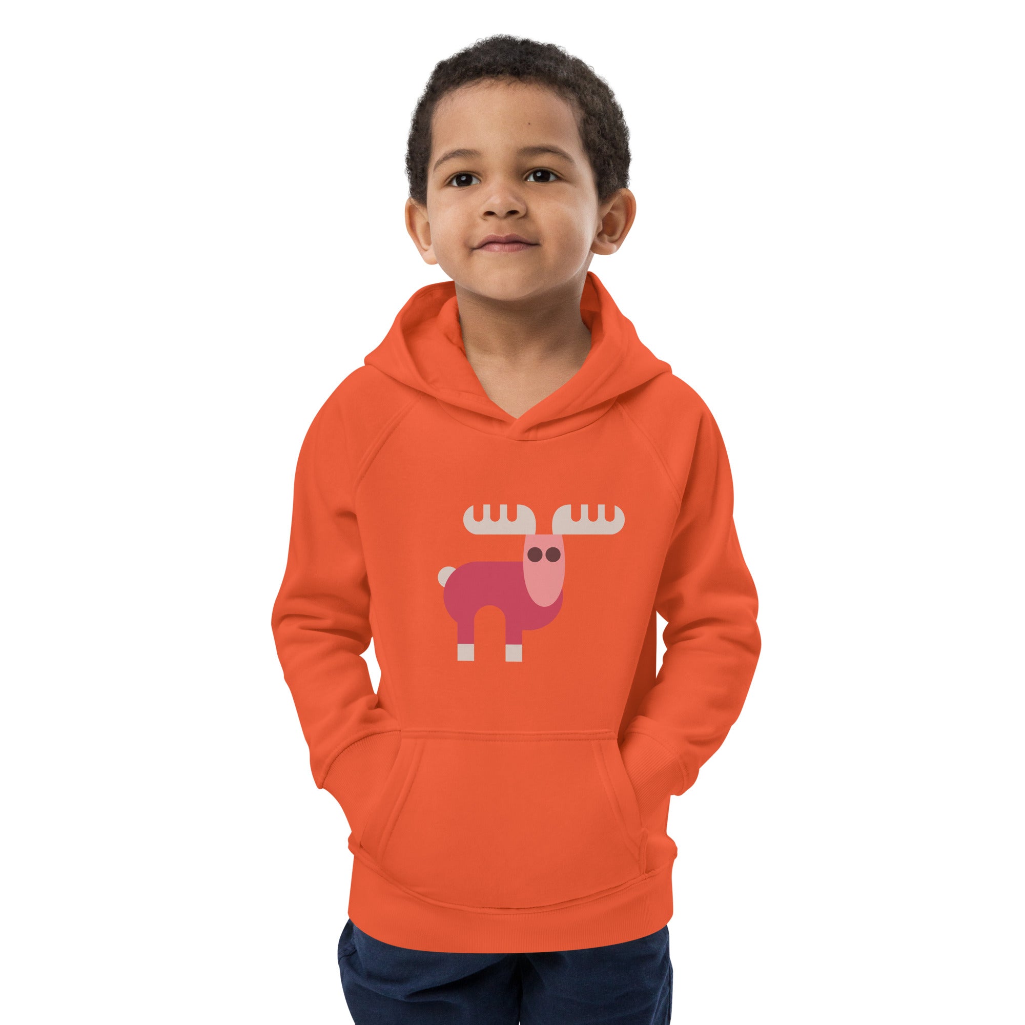 Kids eco hoodie-Elk