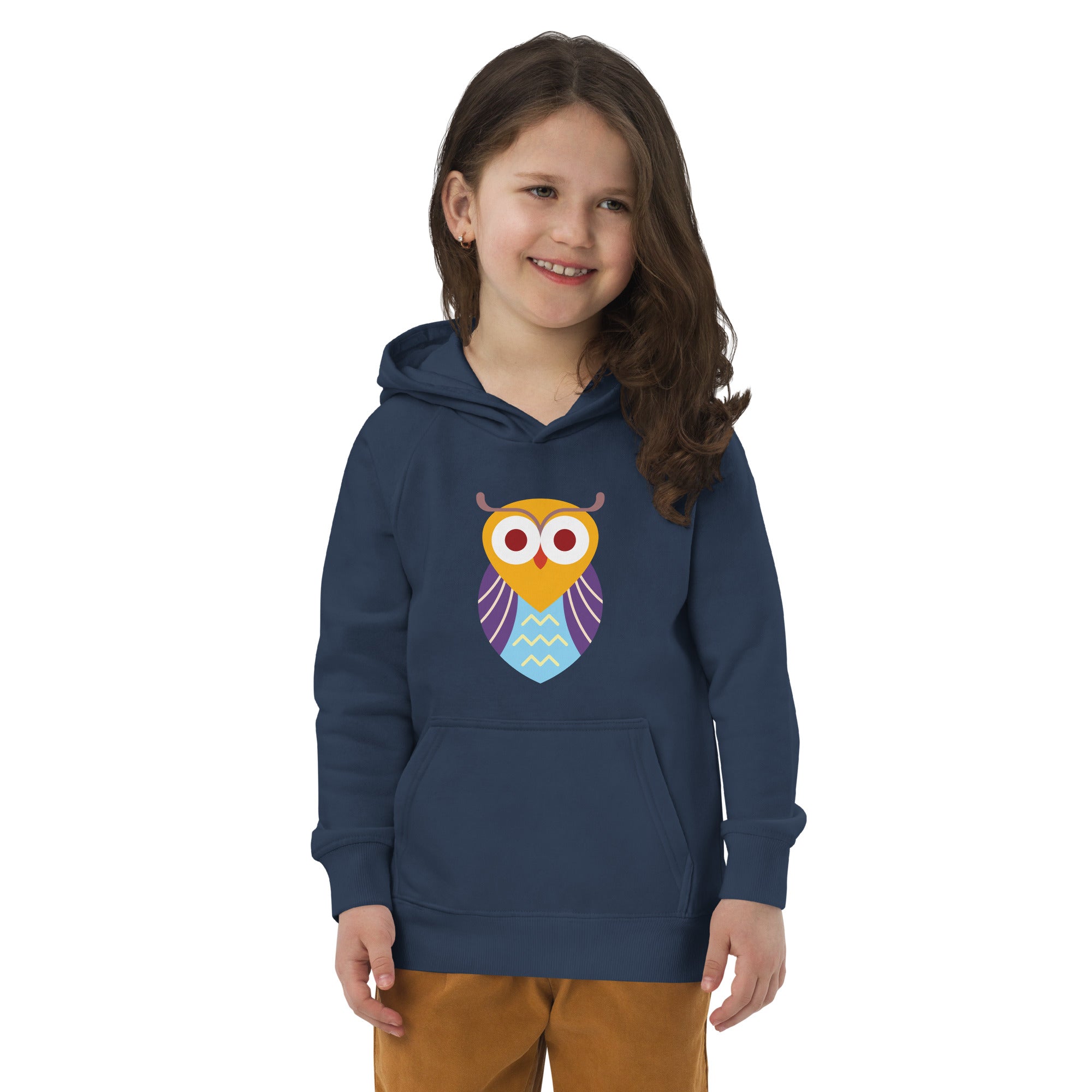 Kids eco hoodie-Owl I