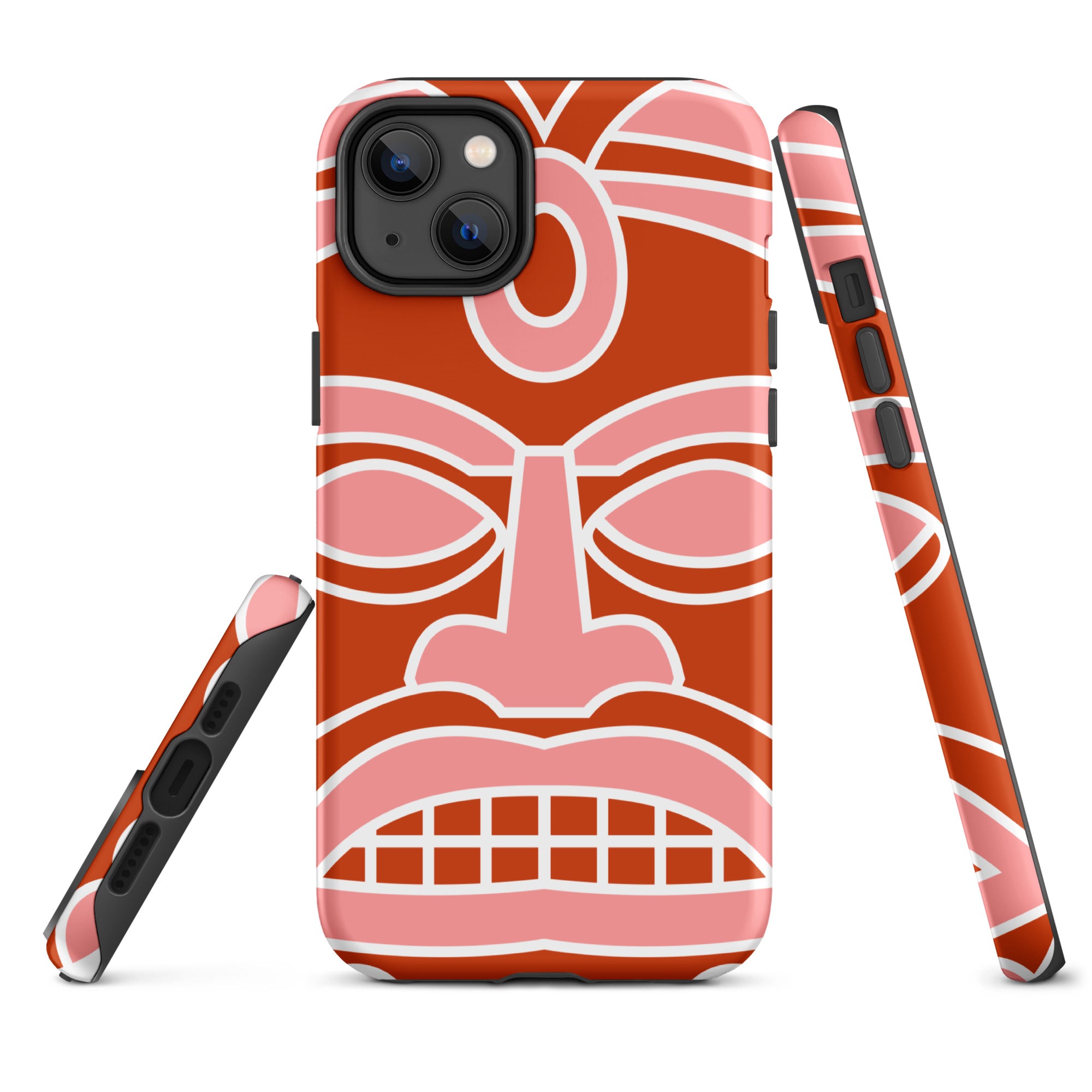 Tough Case for iPhone®- Totem Mask Red