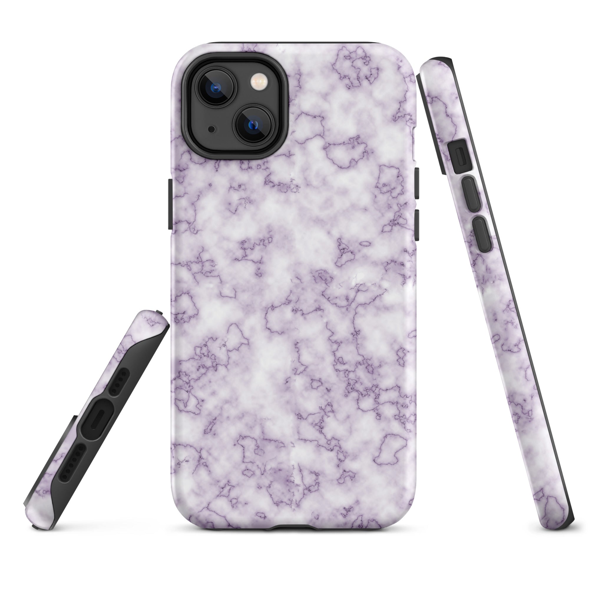 Tough Case for iPhone®- Purple Marble