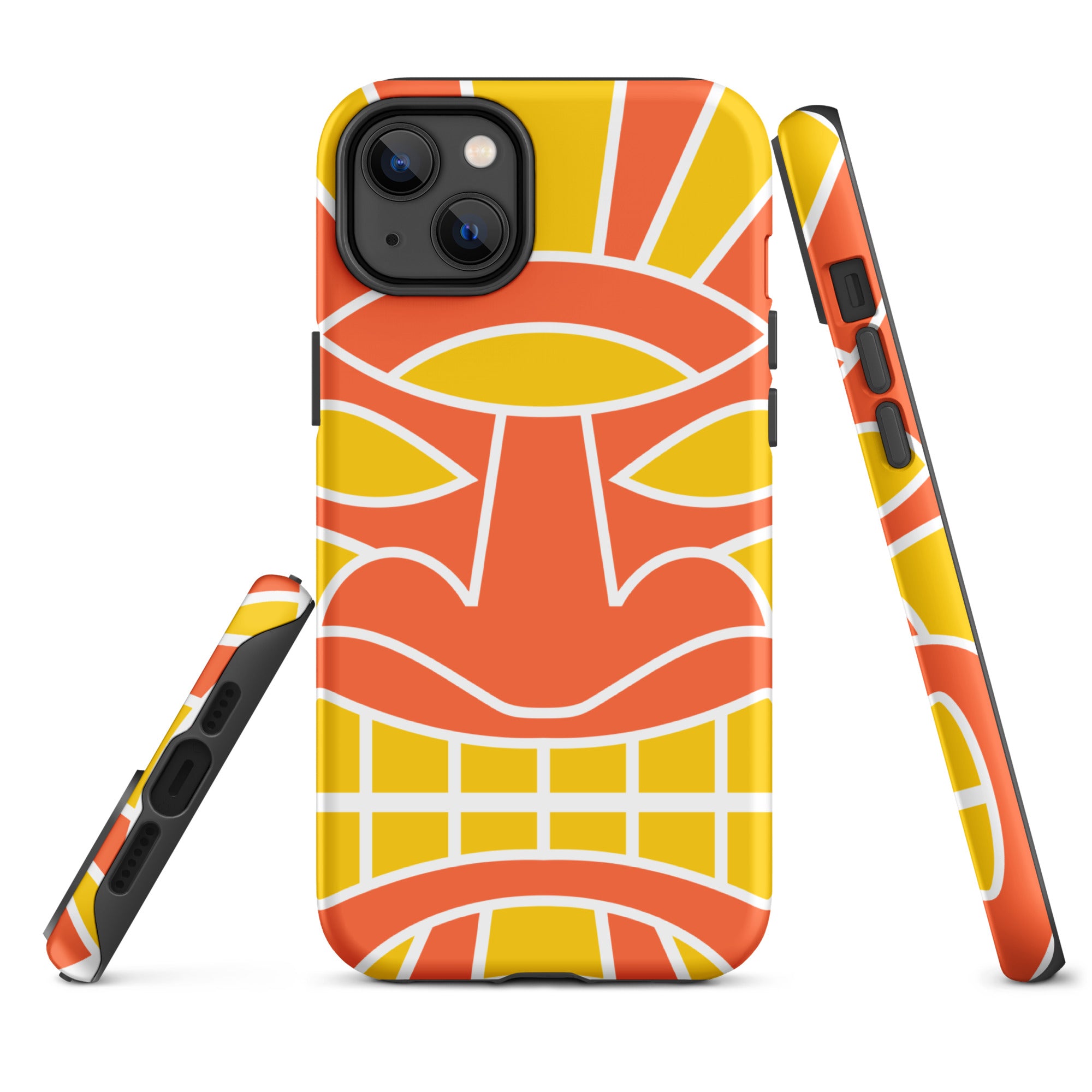 Tough Case for iPhone®- Totem Mask Orange