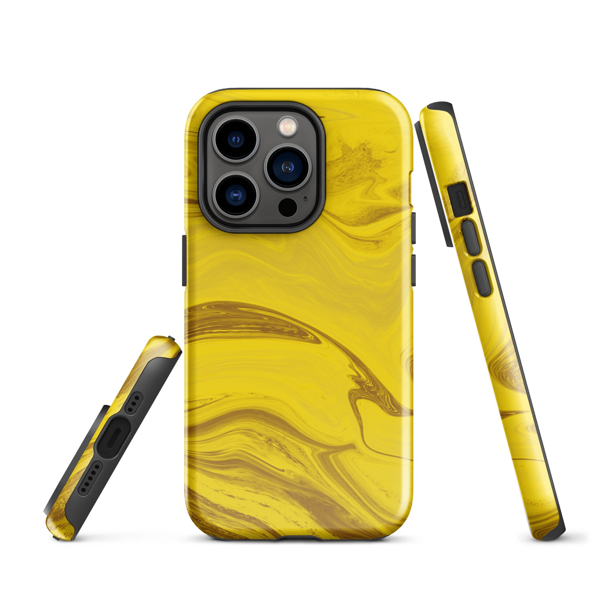 Tough Case for iPhone®- Liquid Gold Marble