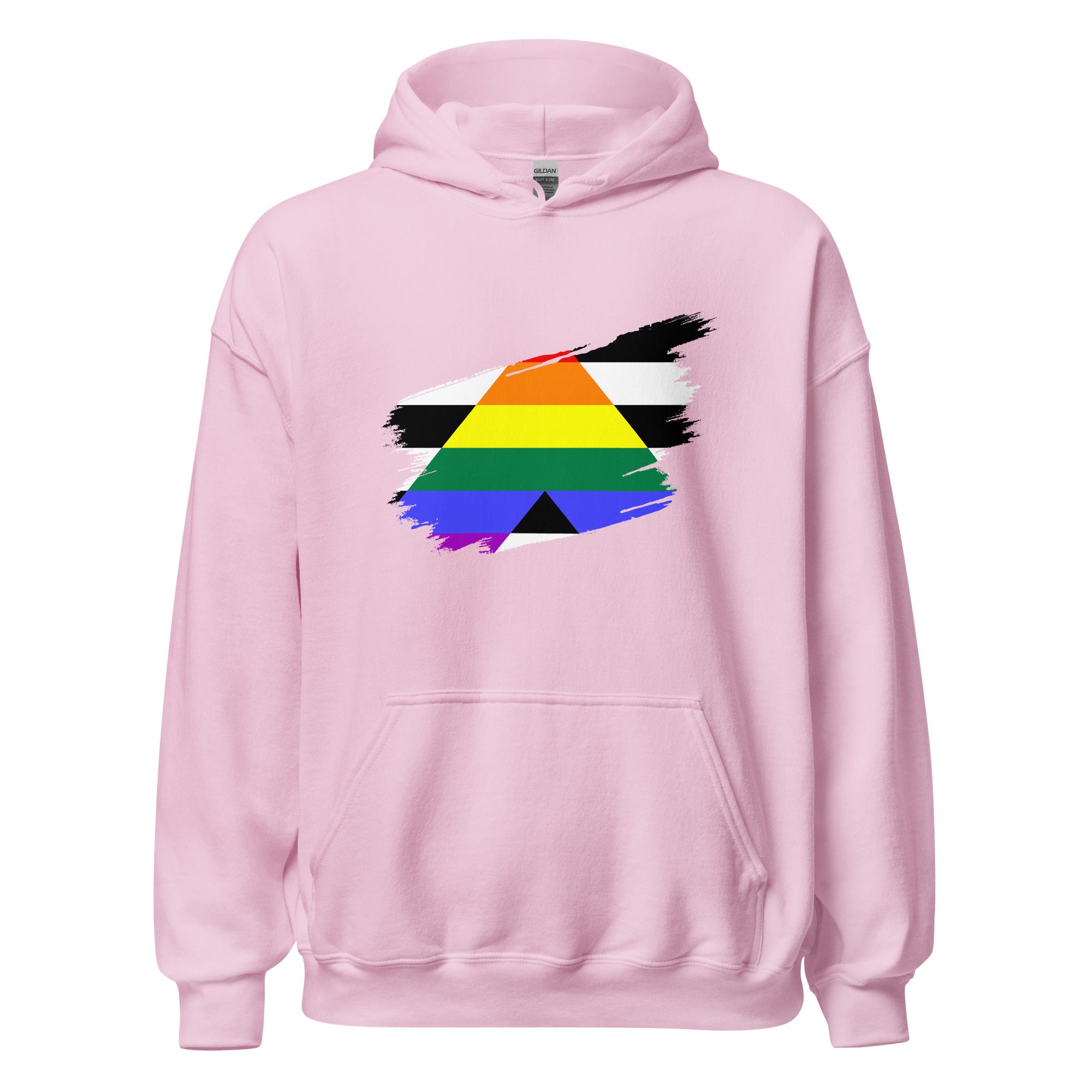 Unisex Hoodie-Straight Grunge Flag