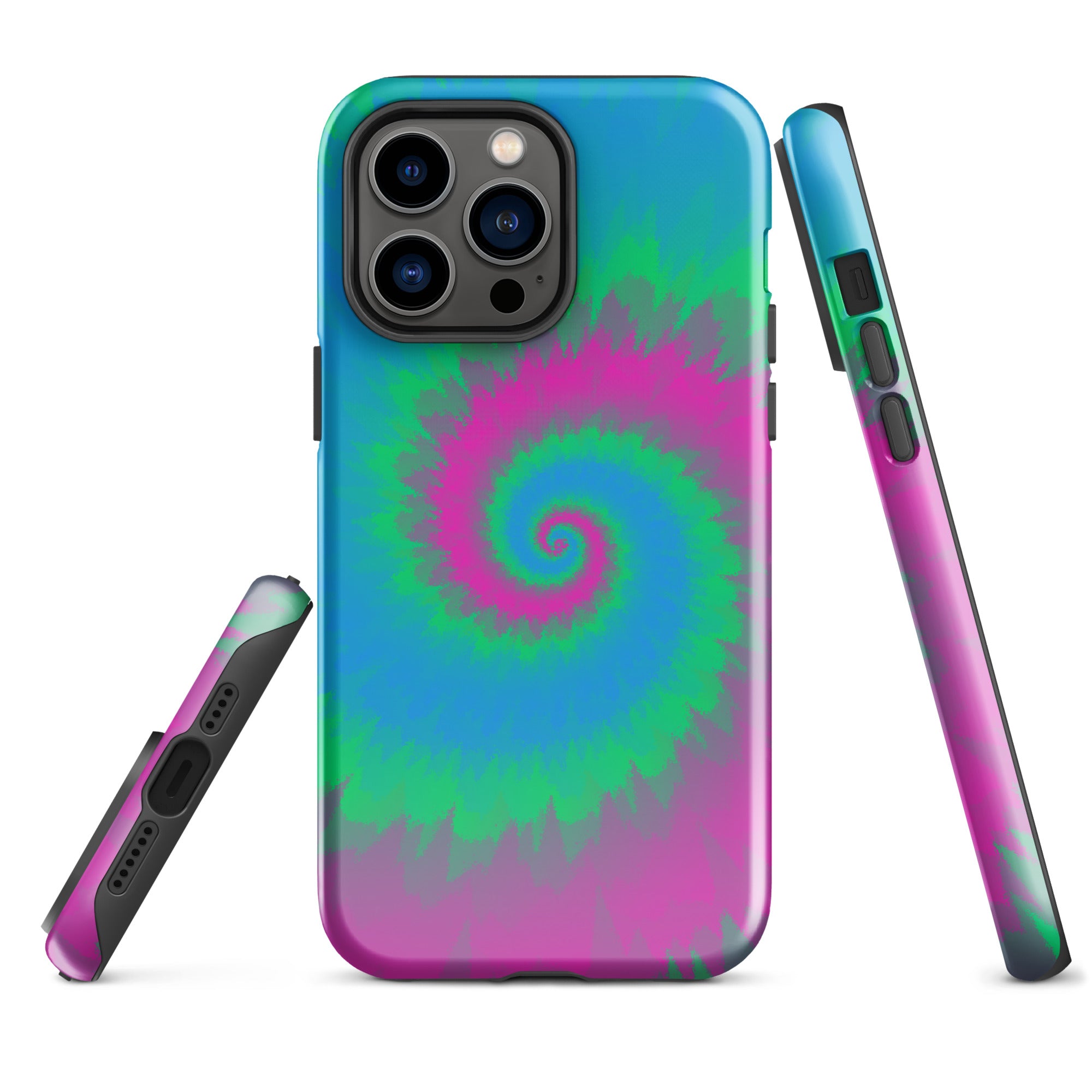Tough Case for iPhone®-Tie Dye Spiral - Polysexual