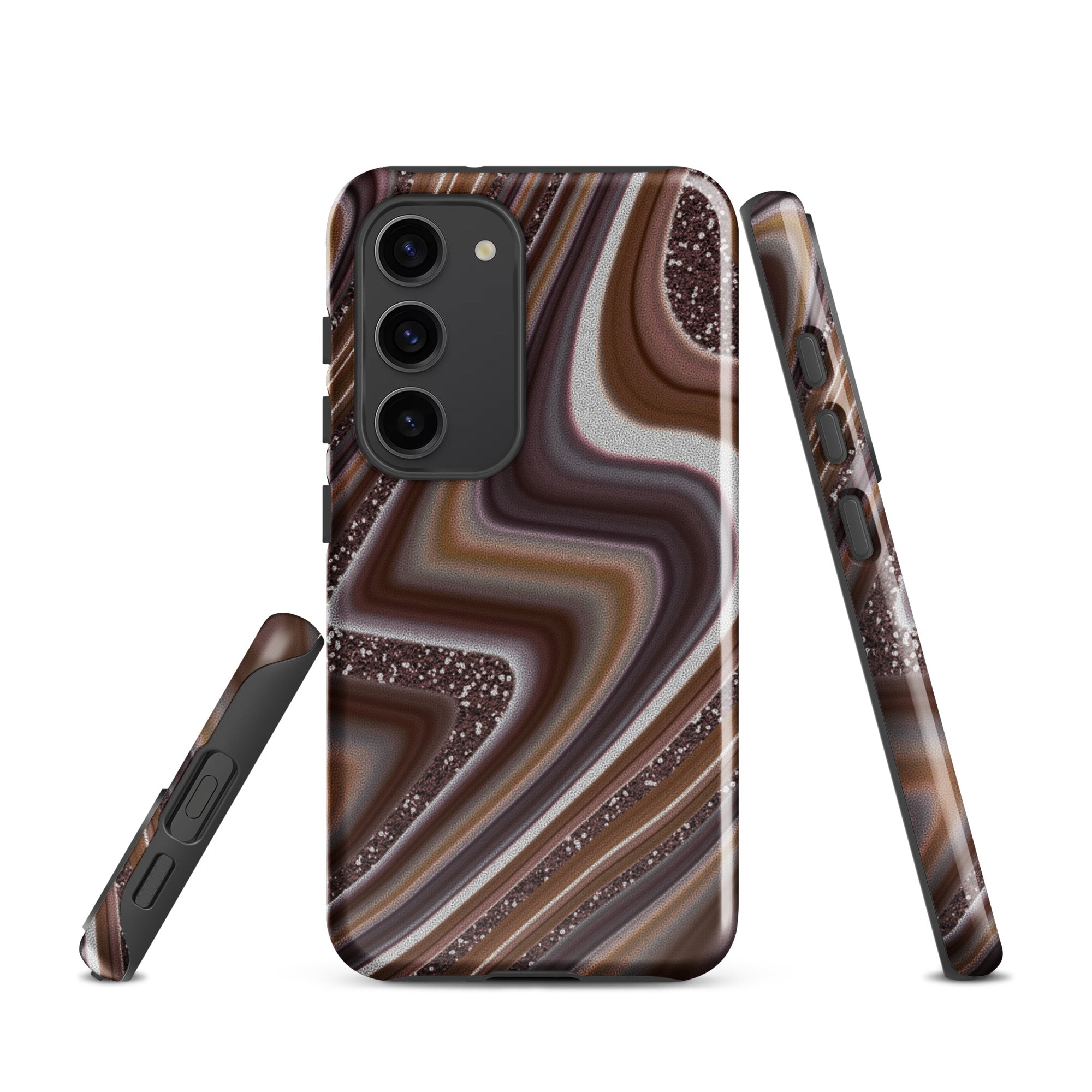 Tough case for Samsung®- Abstract Leather