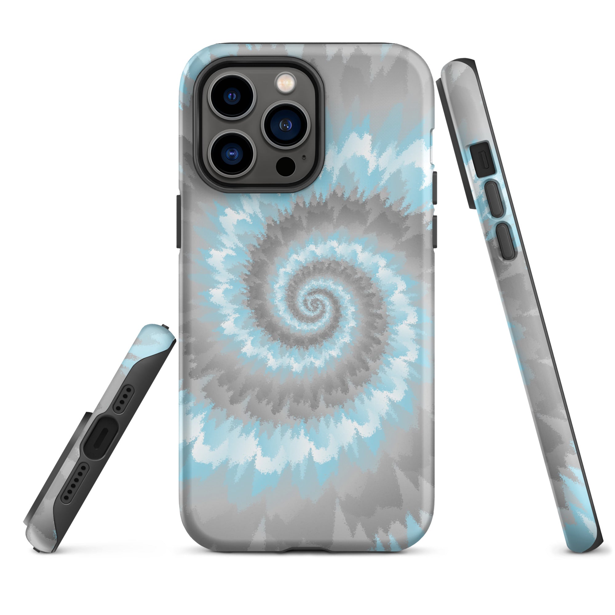 Tough Case for iPhone®-Tie Dye Spiral - Demiboy