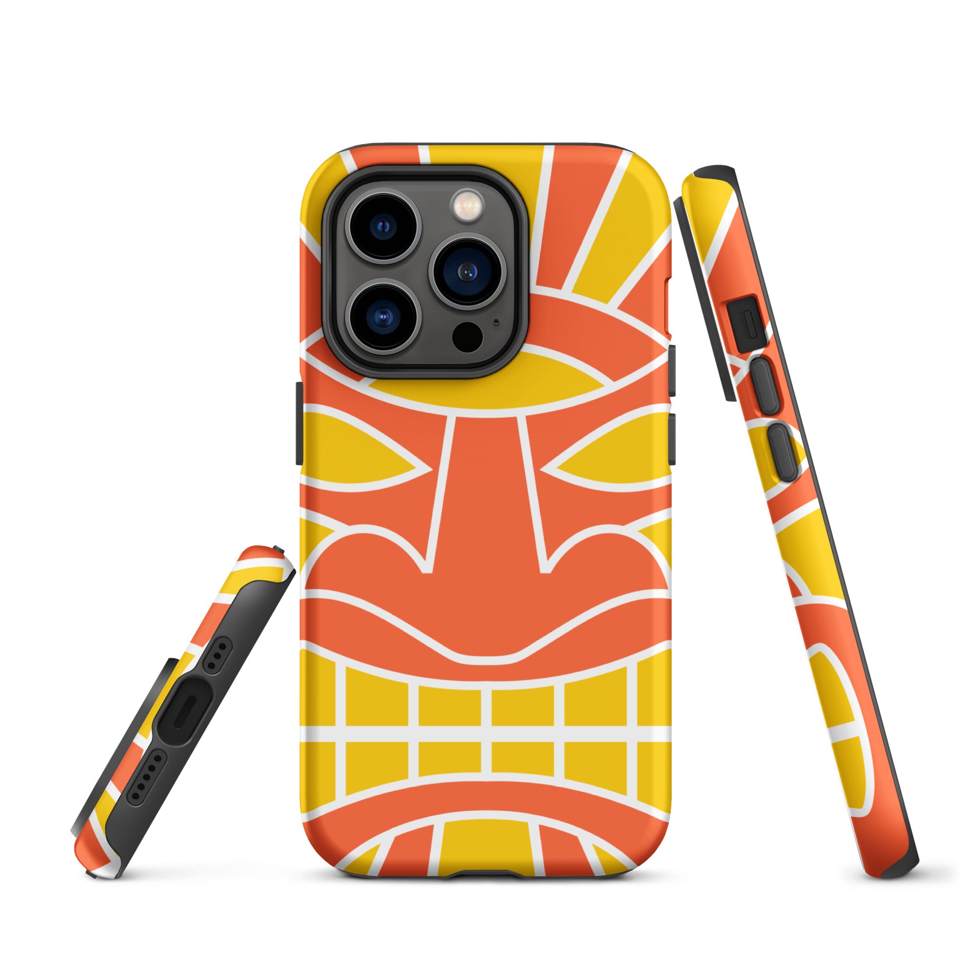 Tough Case for iPhone®- Totem Mask Orange
