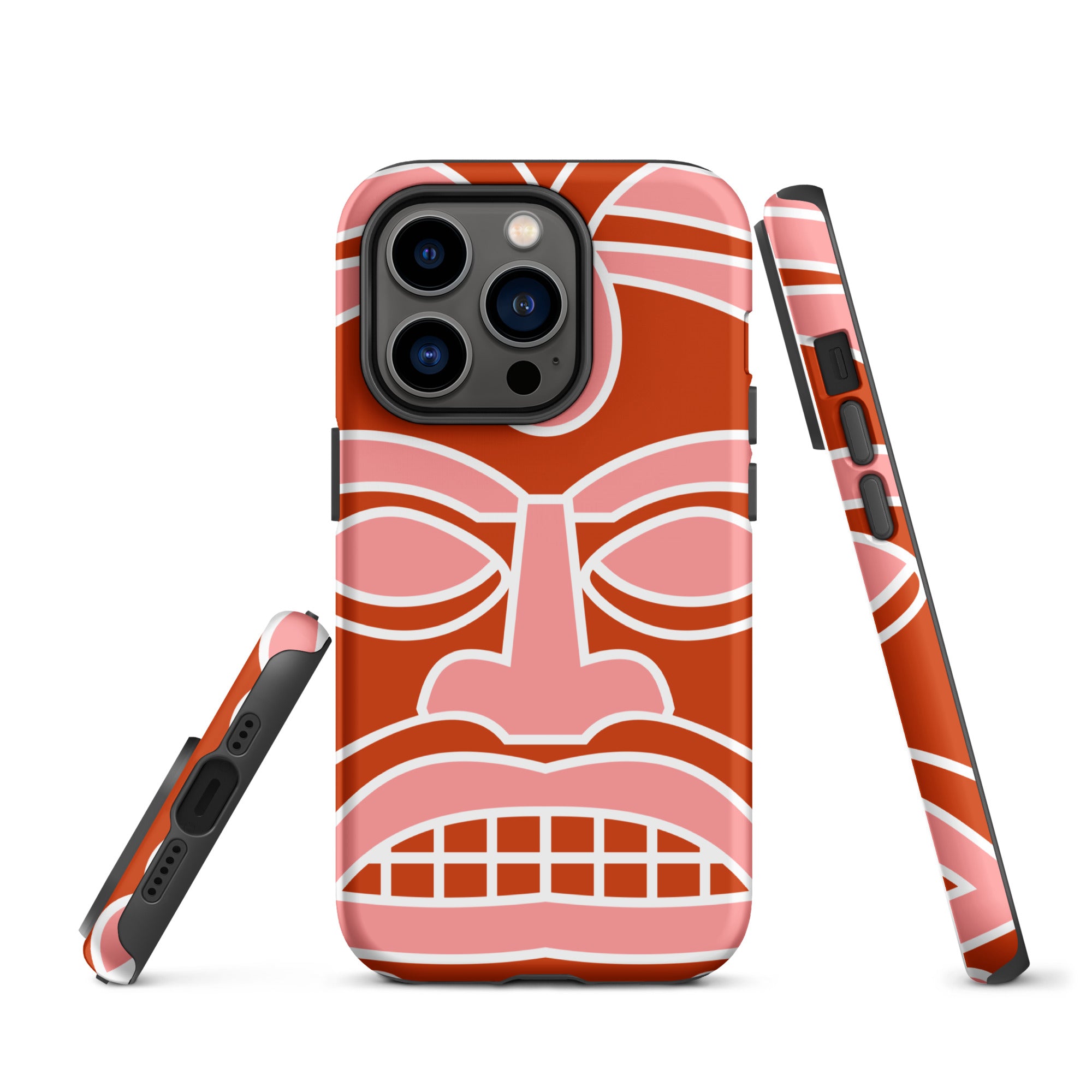 Tough Case for iPhone®- Totem Mask Red