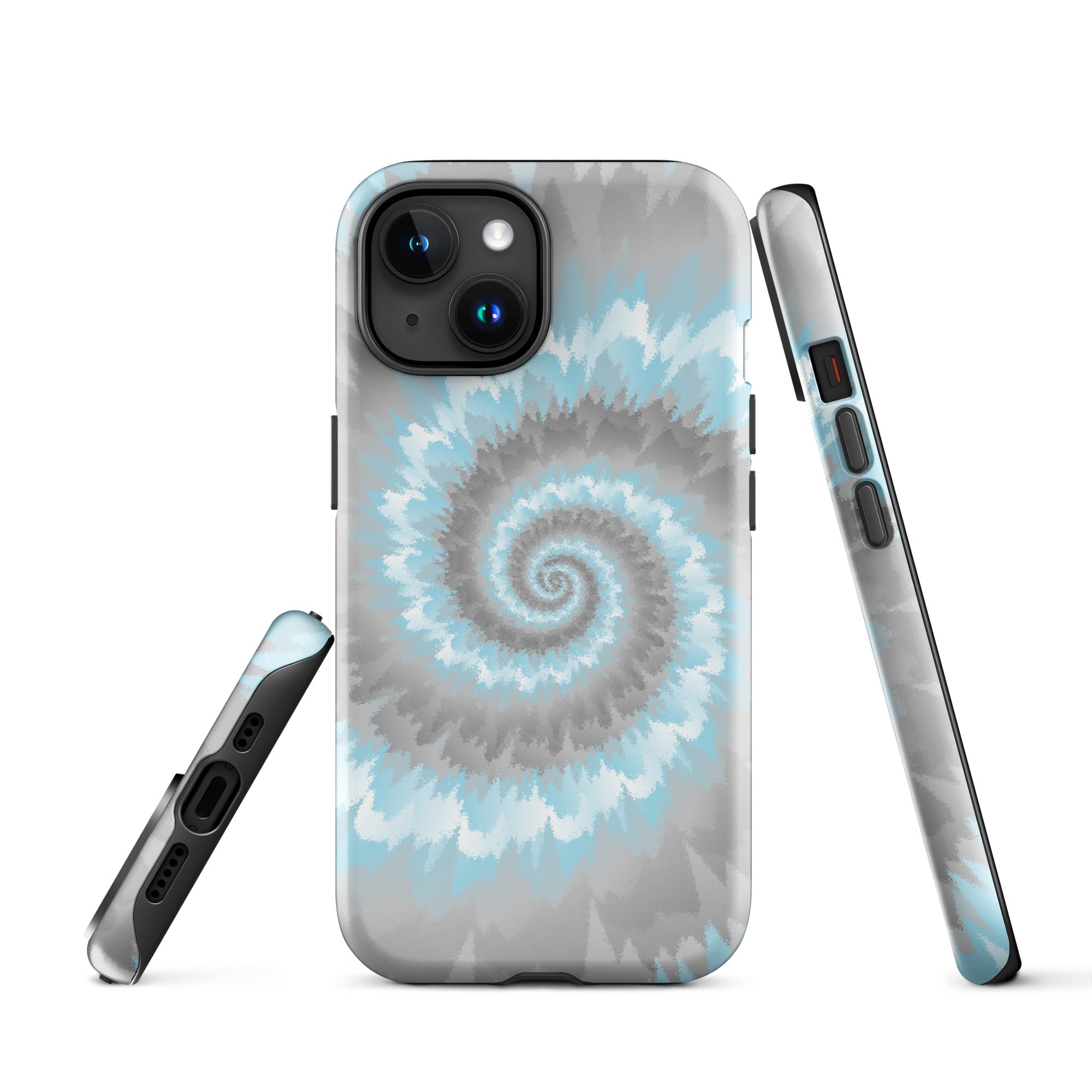 Tough Case for iPhone®-Tie Dye Spiral - Demiboy