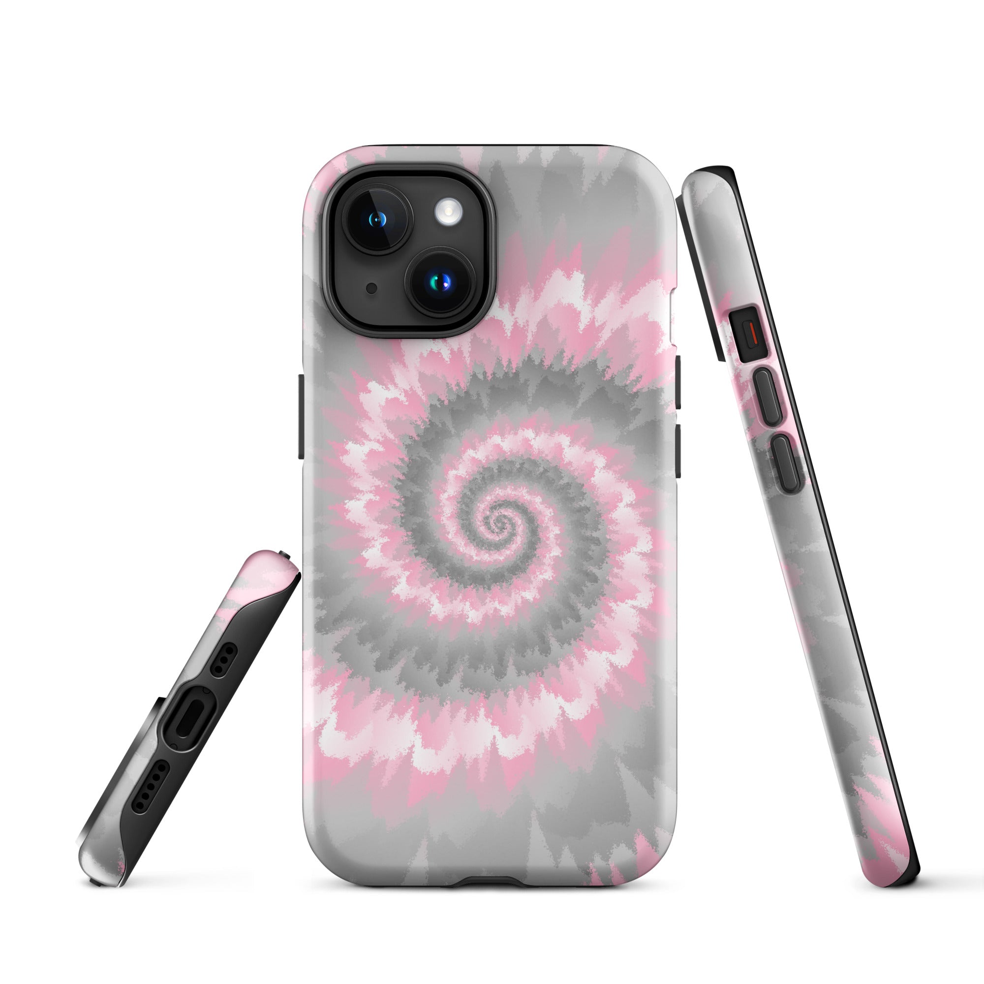 Tough Case for iPhone®-Tie Dye Spiral - Demigirl