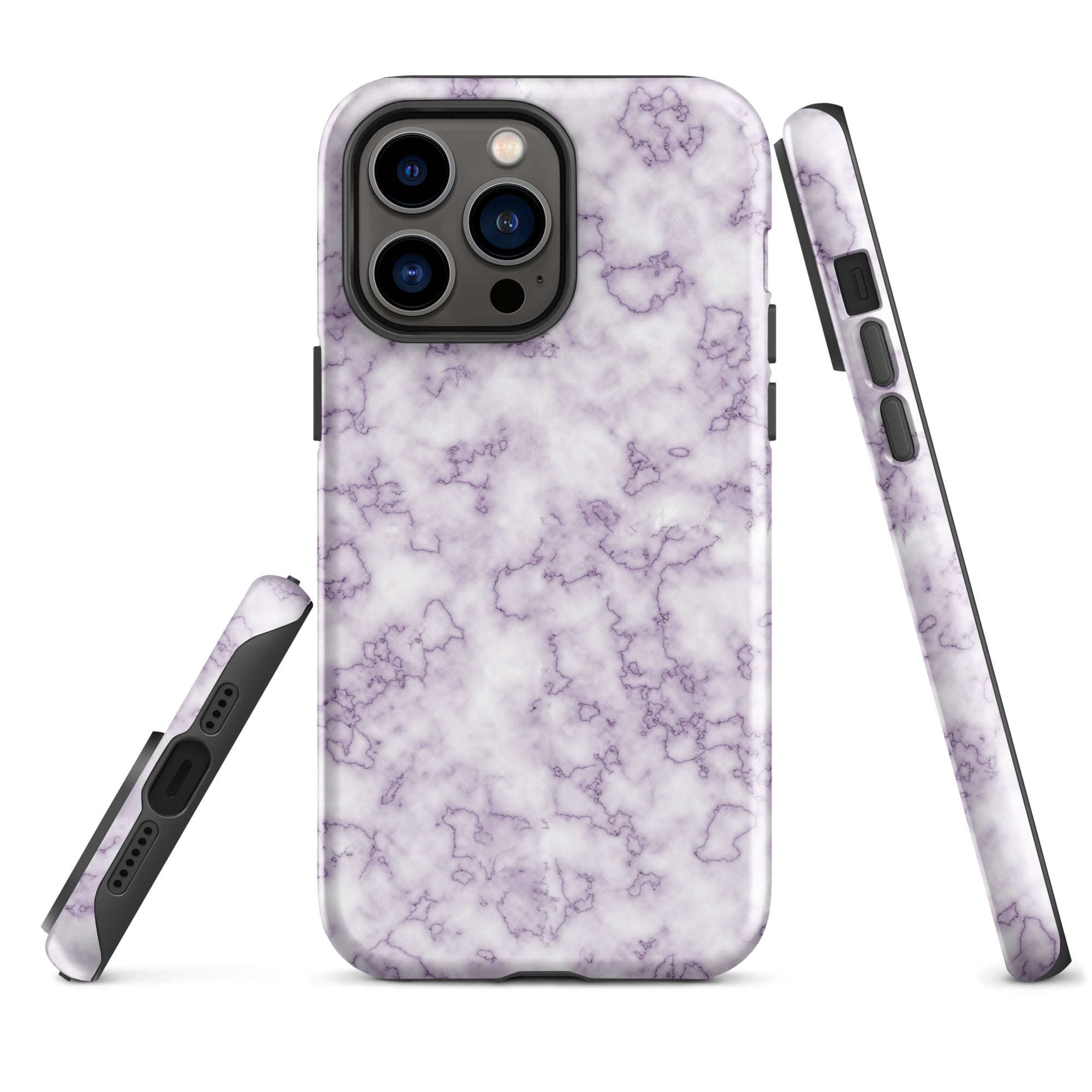Tough Case for iPhone®- Purple Marble