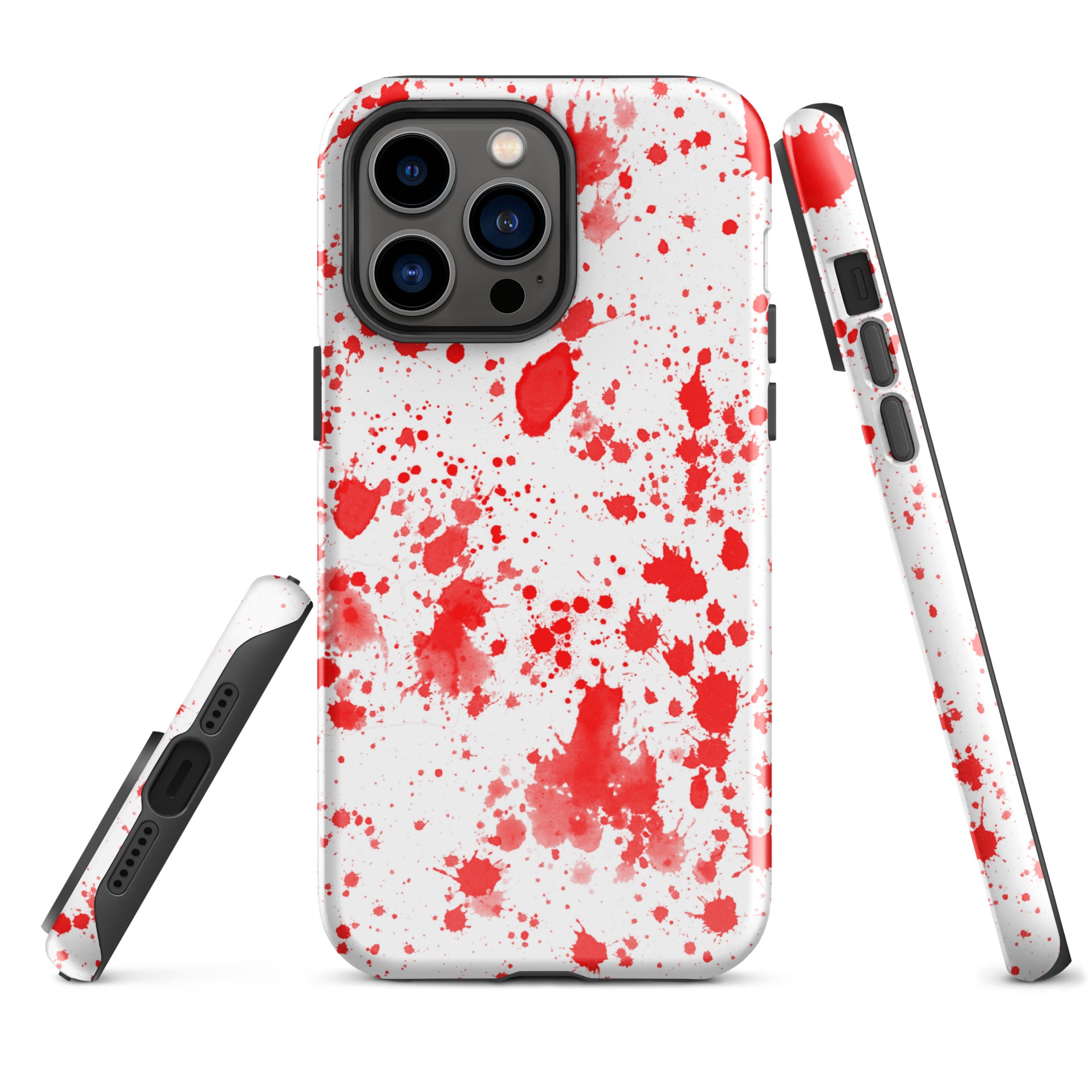 Tough Case for iPhone®- Paint Splatter Red