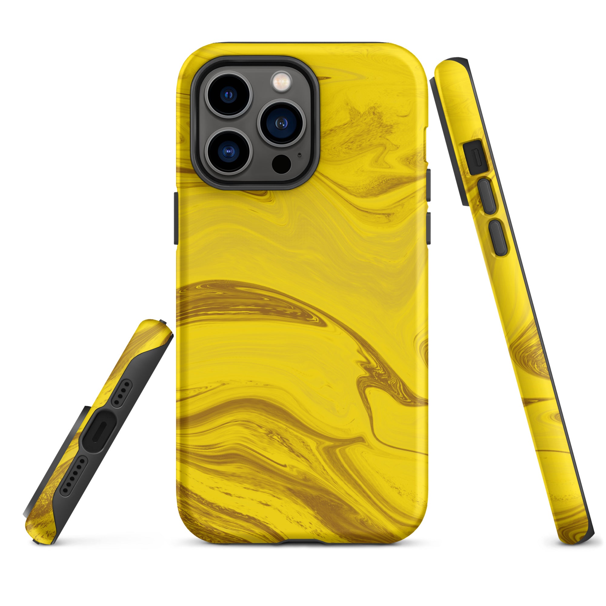 Tough Case for iPhone®- Liquid Gold Marble