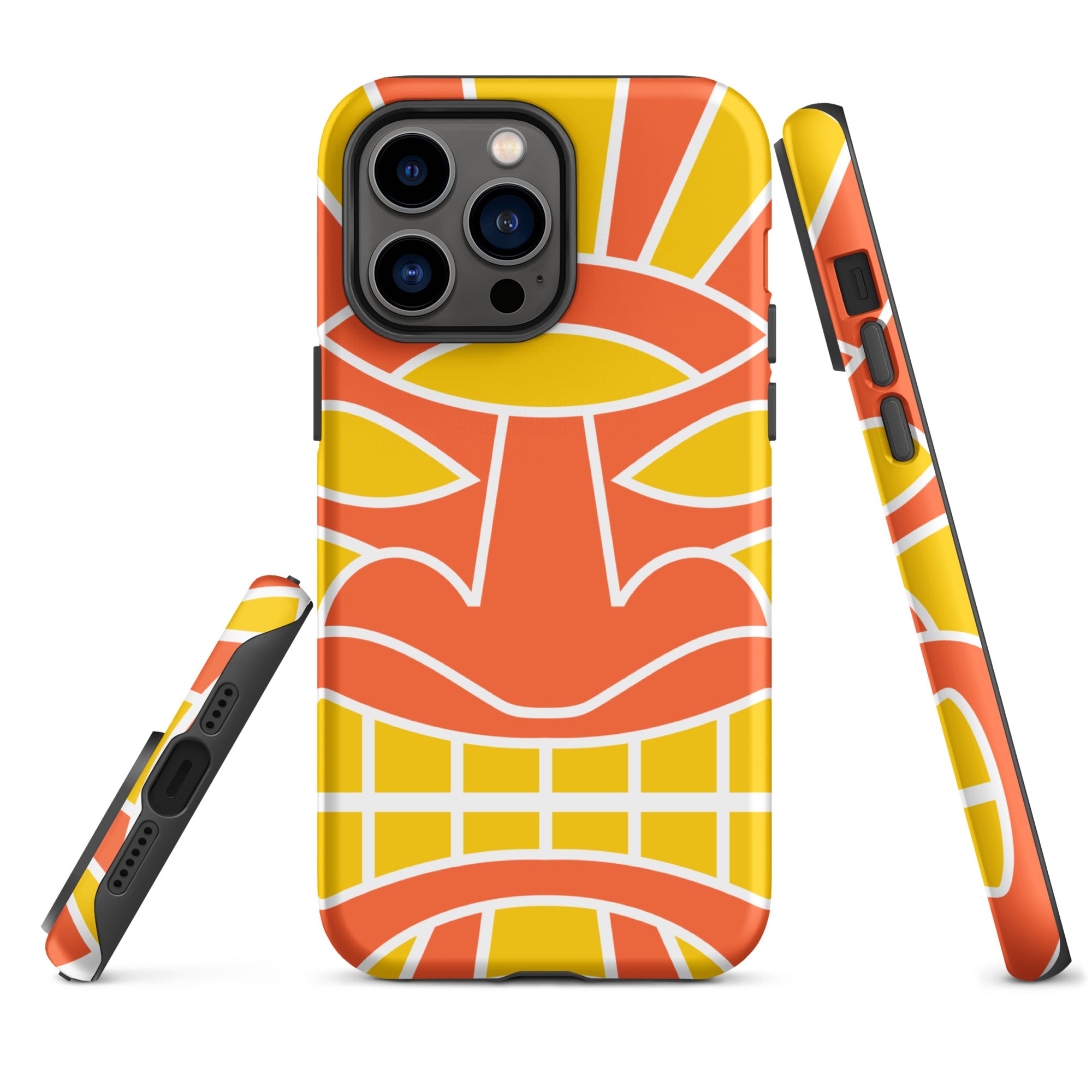 Tough Case for iPhone®- Totem Mask Orange