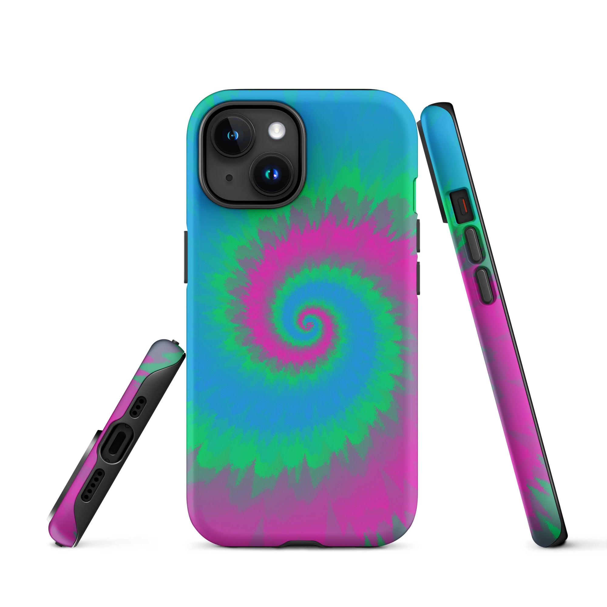 Tough Case for iPhone®-Tie Dye Spiral - Polysexual