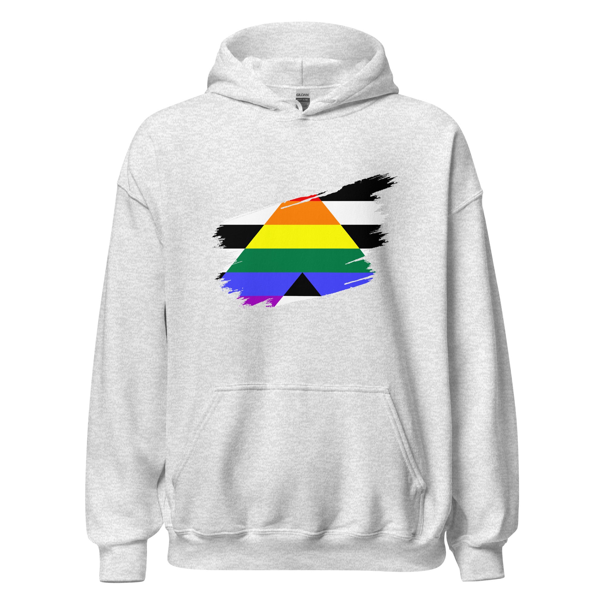 Unisex Hoodie-Straight Grunge Flag