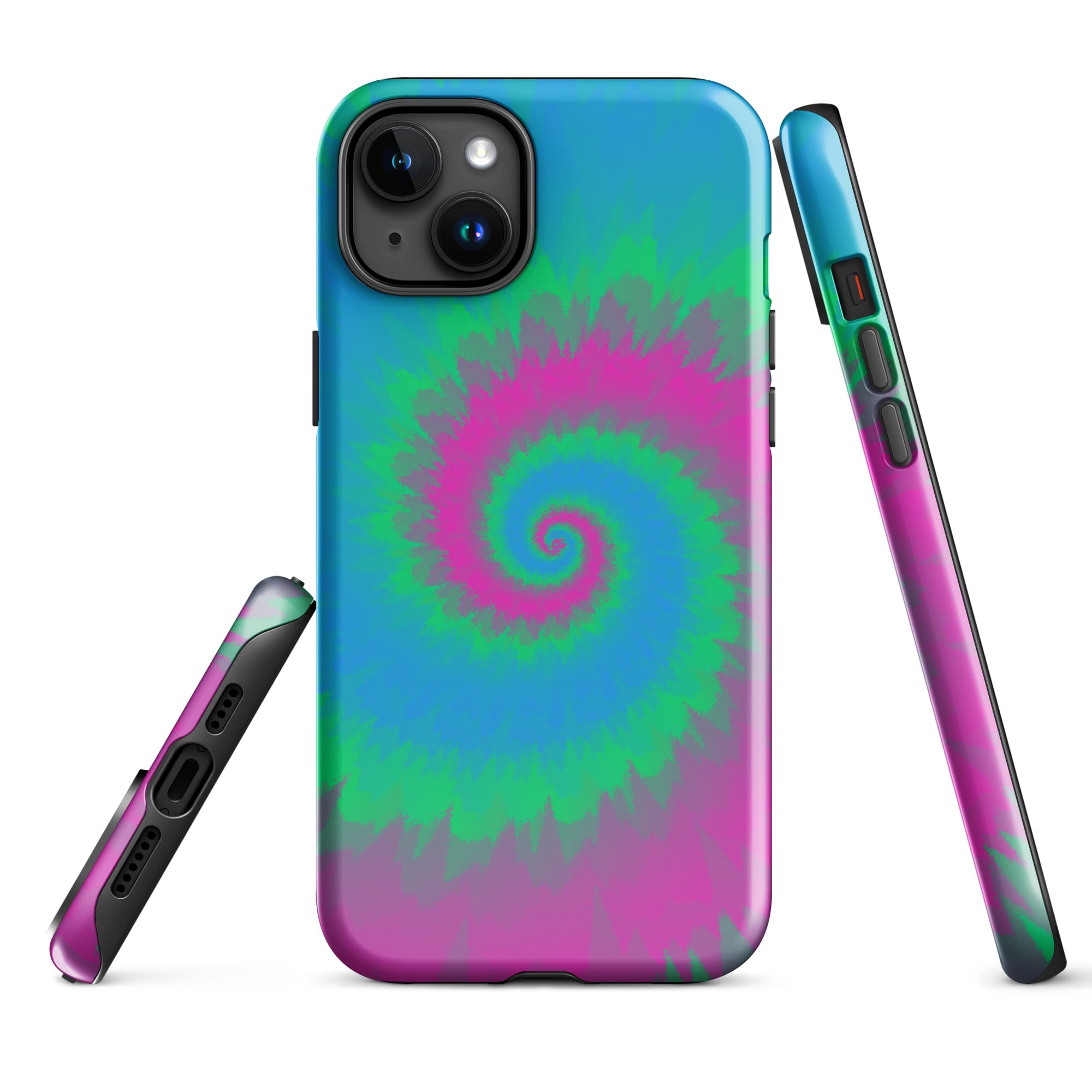 Tough Case for iPhone®-Tie Dye Spiral - Polysexual