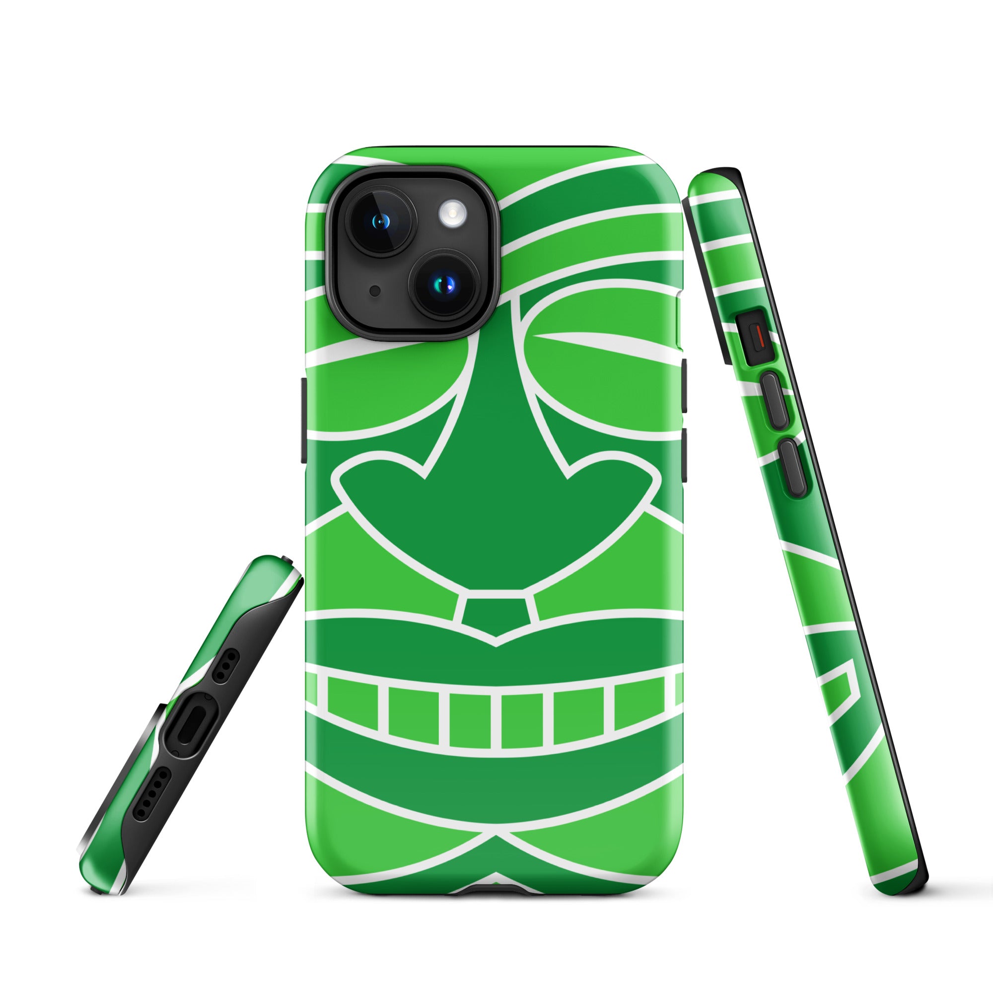 Tough Case for iPhone®- Totem Mask Green