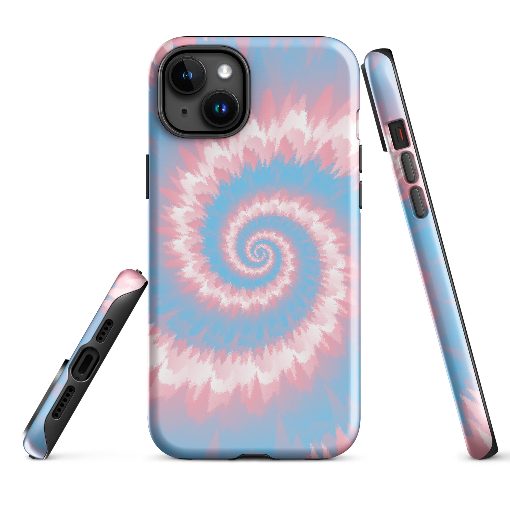 Tough Case for iPhone®-Tie Dye Spiral - Transgender