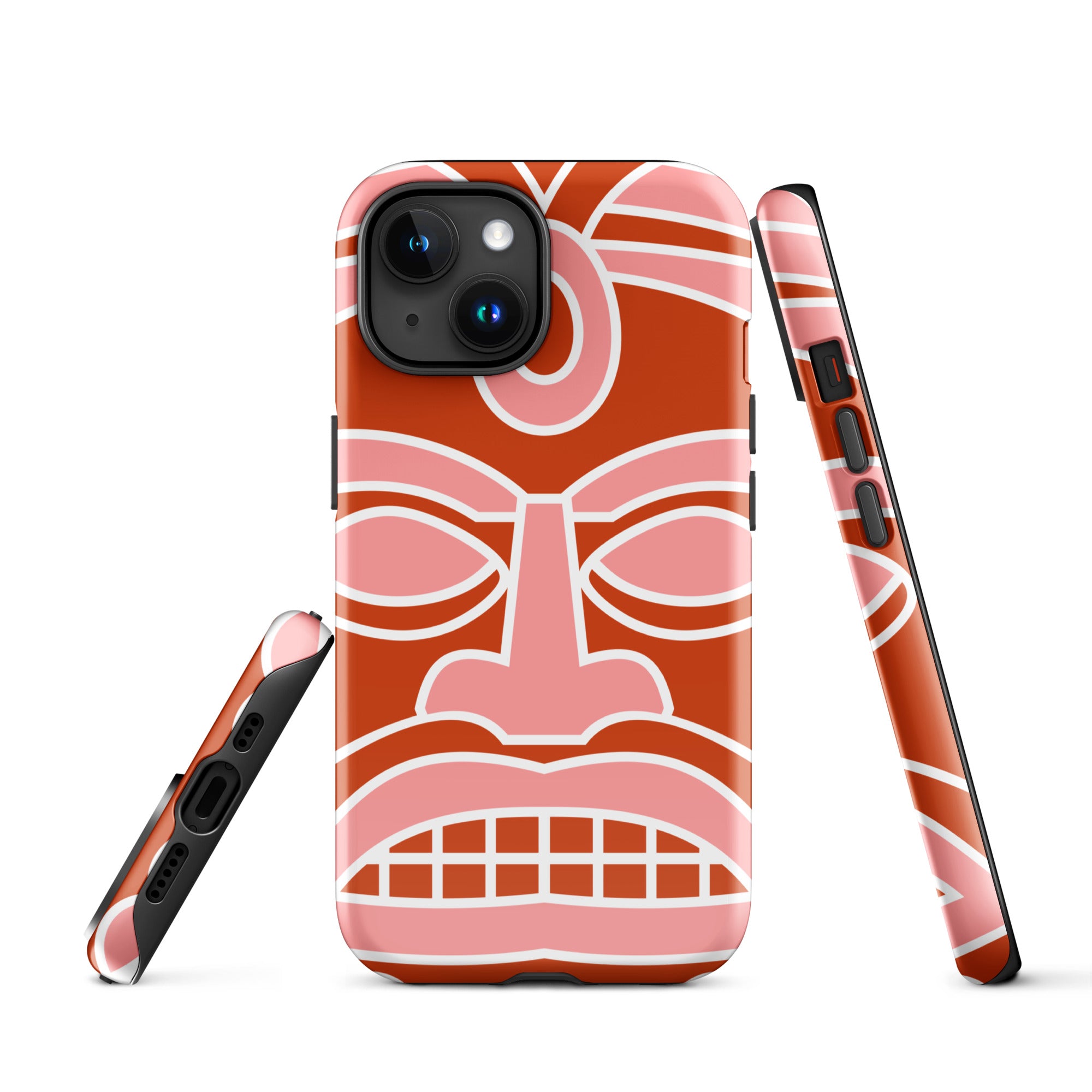 Tough Case for iPhone®- Totem Mask Red