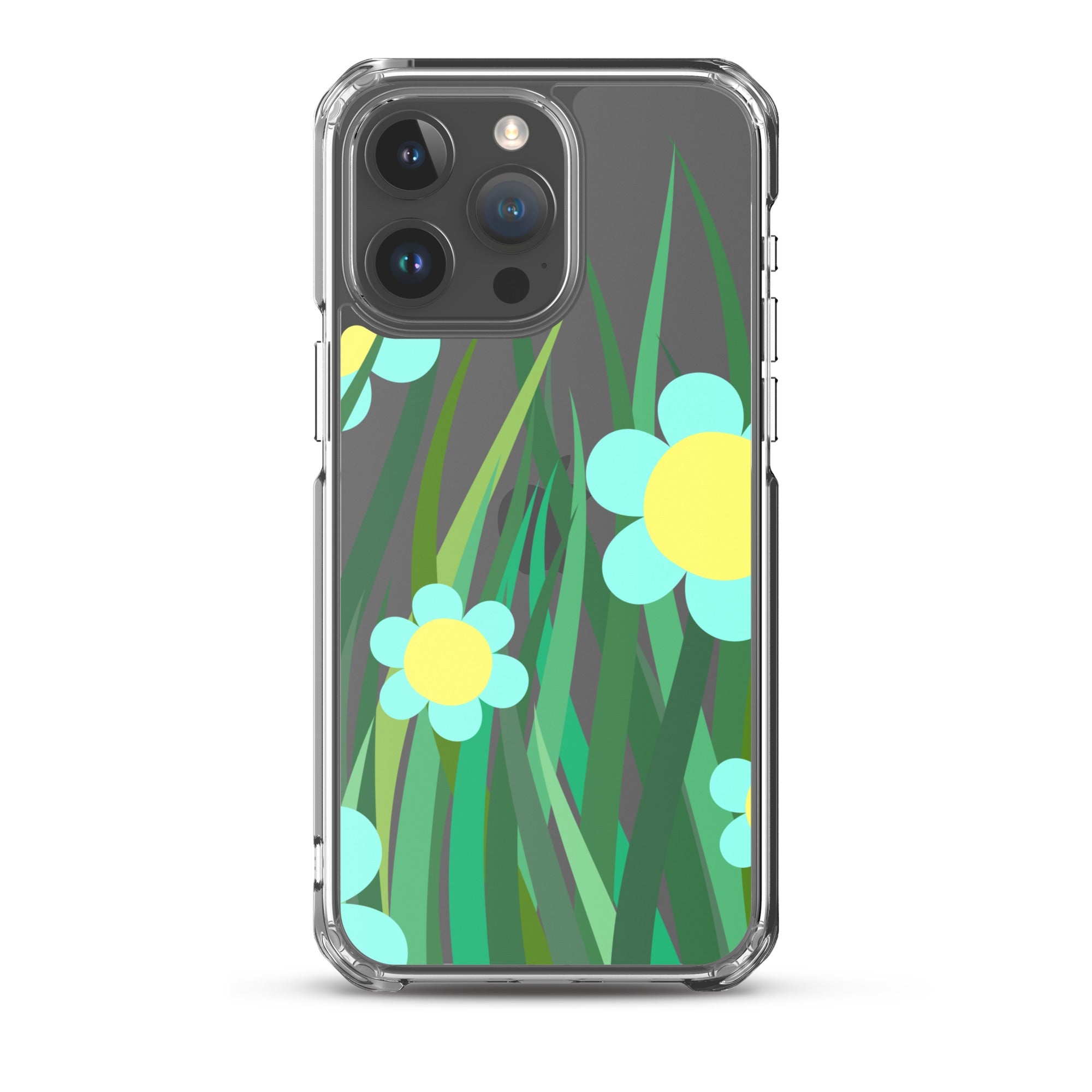 Clear Case for iPhone®- Floral Hedge Design II
