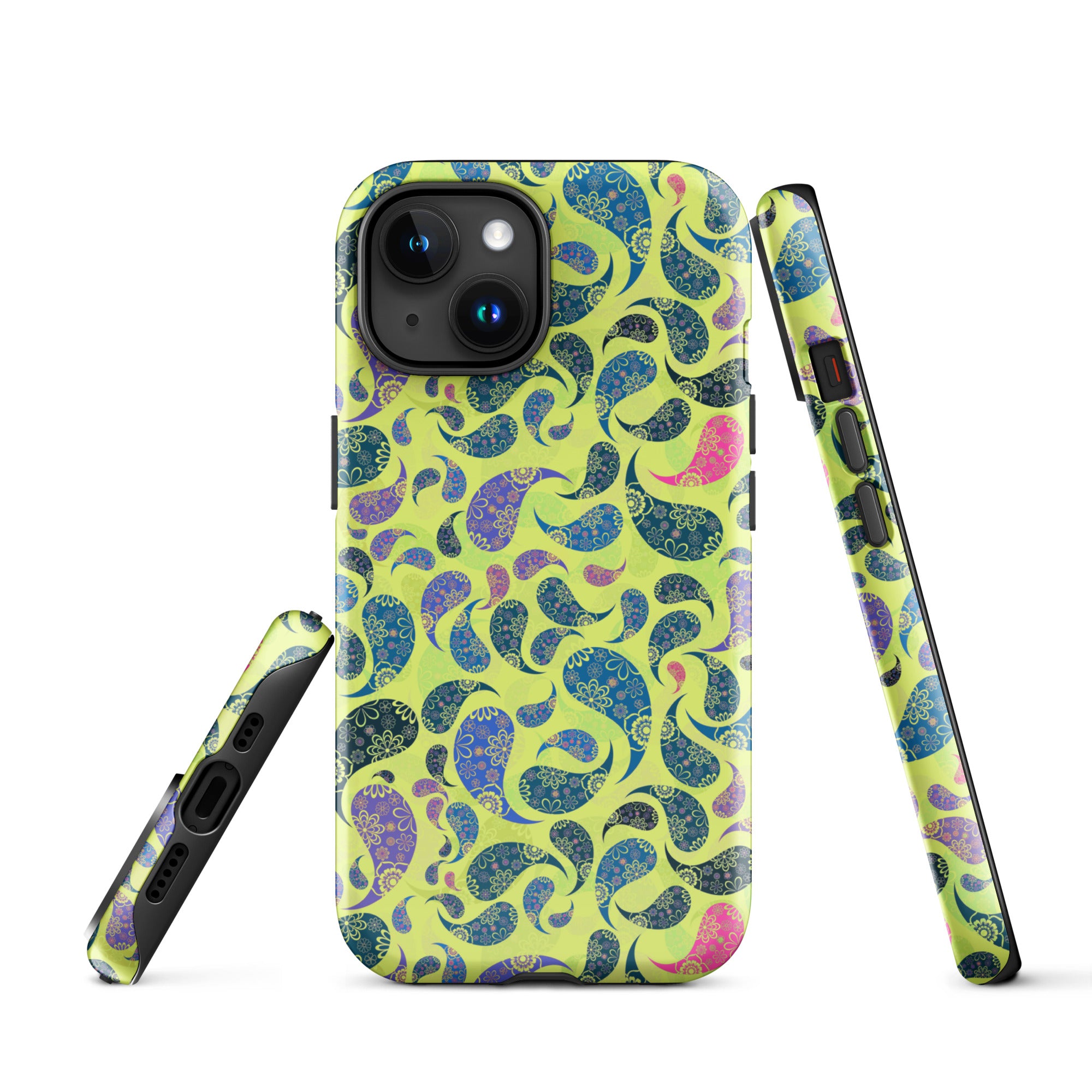 Tough Case for iPhone®- Paisley Yellow