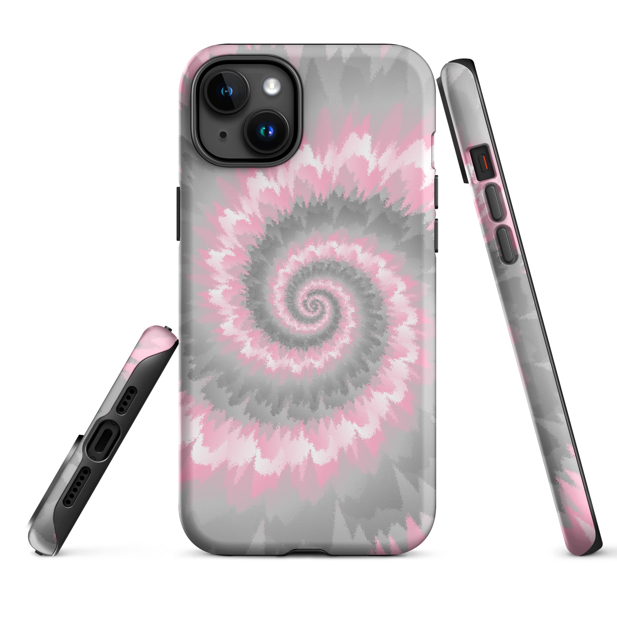 Tough Case for iPhone®-Tie Dye Spiral - Demigirl