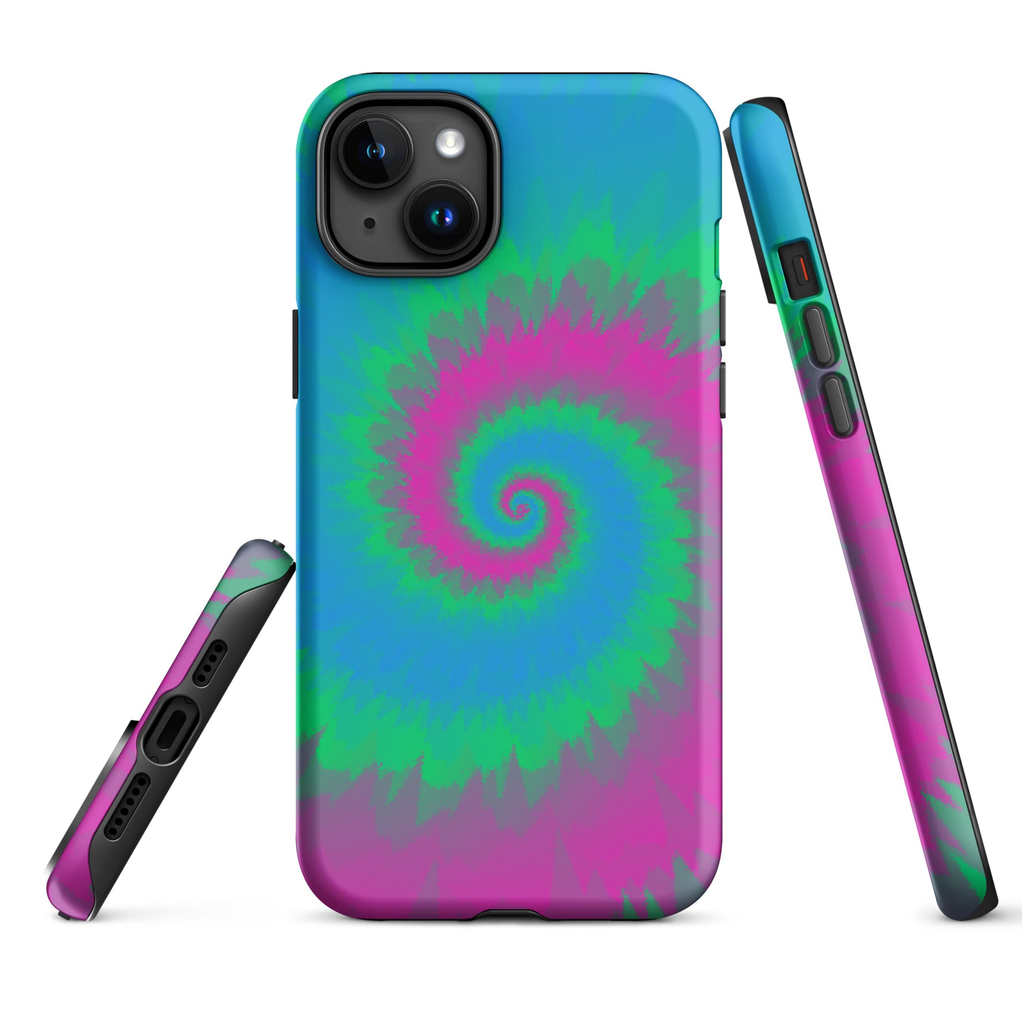 Tough Case for iPhone®-Tie Dye Spiral - Polysexual