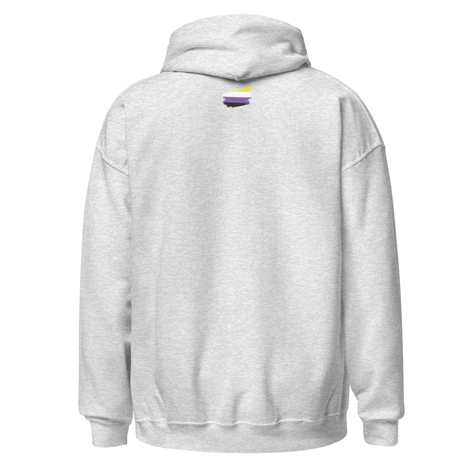 Unisex Hoodie-Non Binary Grunge Flag