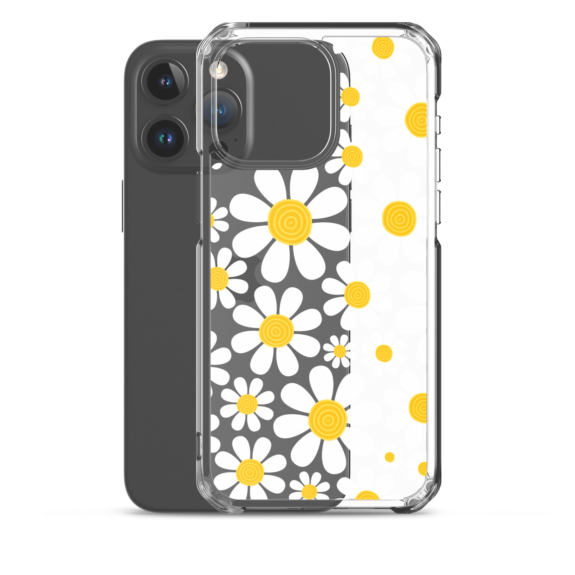 Clear Case for iPhone®- Floral Daisy Design III
