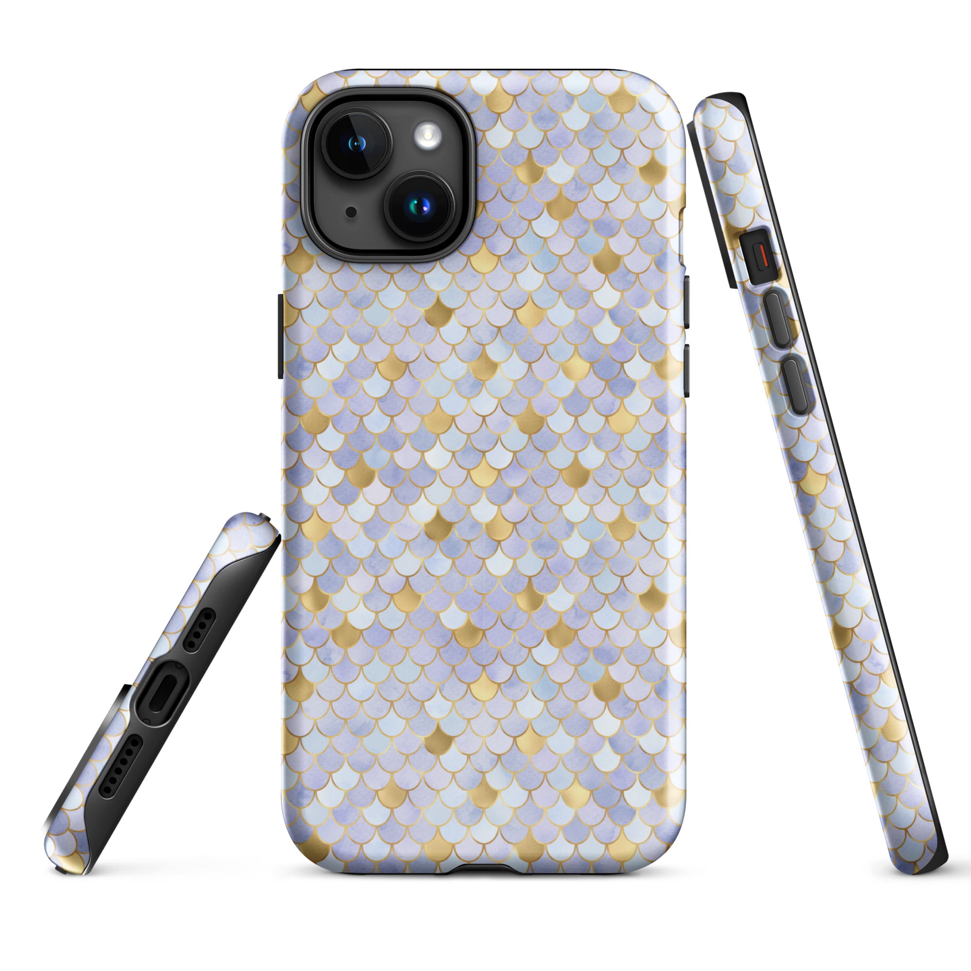 Tough Case for iPhone®- Mermaid Skin Purple