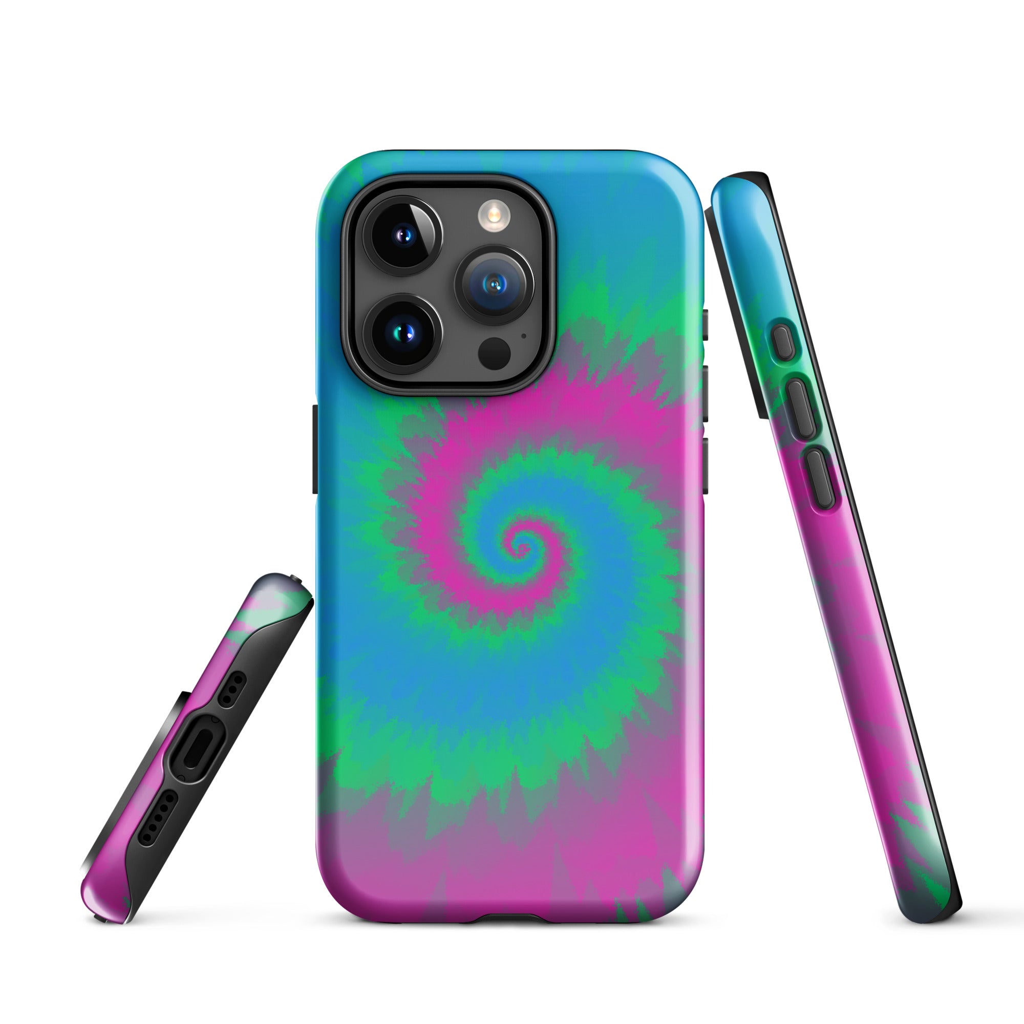 Tough Case for iPhone®-Tie Dye Spiral - Polysexual